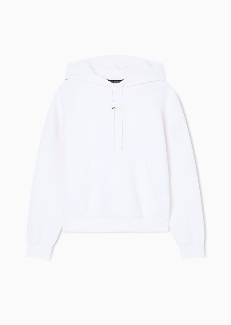 ARMANI EXCHANGE 女士落肩连帽套头宽松慵懒运动风卫衣