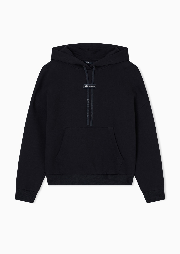 ARMANI EXCHANGE 女士落肩连帽套头宽松慵懒运动风卫衣