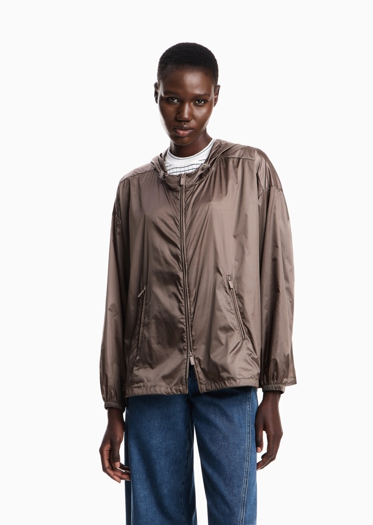 Emporio Armani 女士连帽宽松休闲户外机能夹克外套