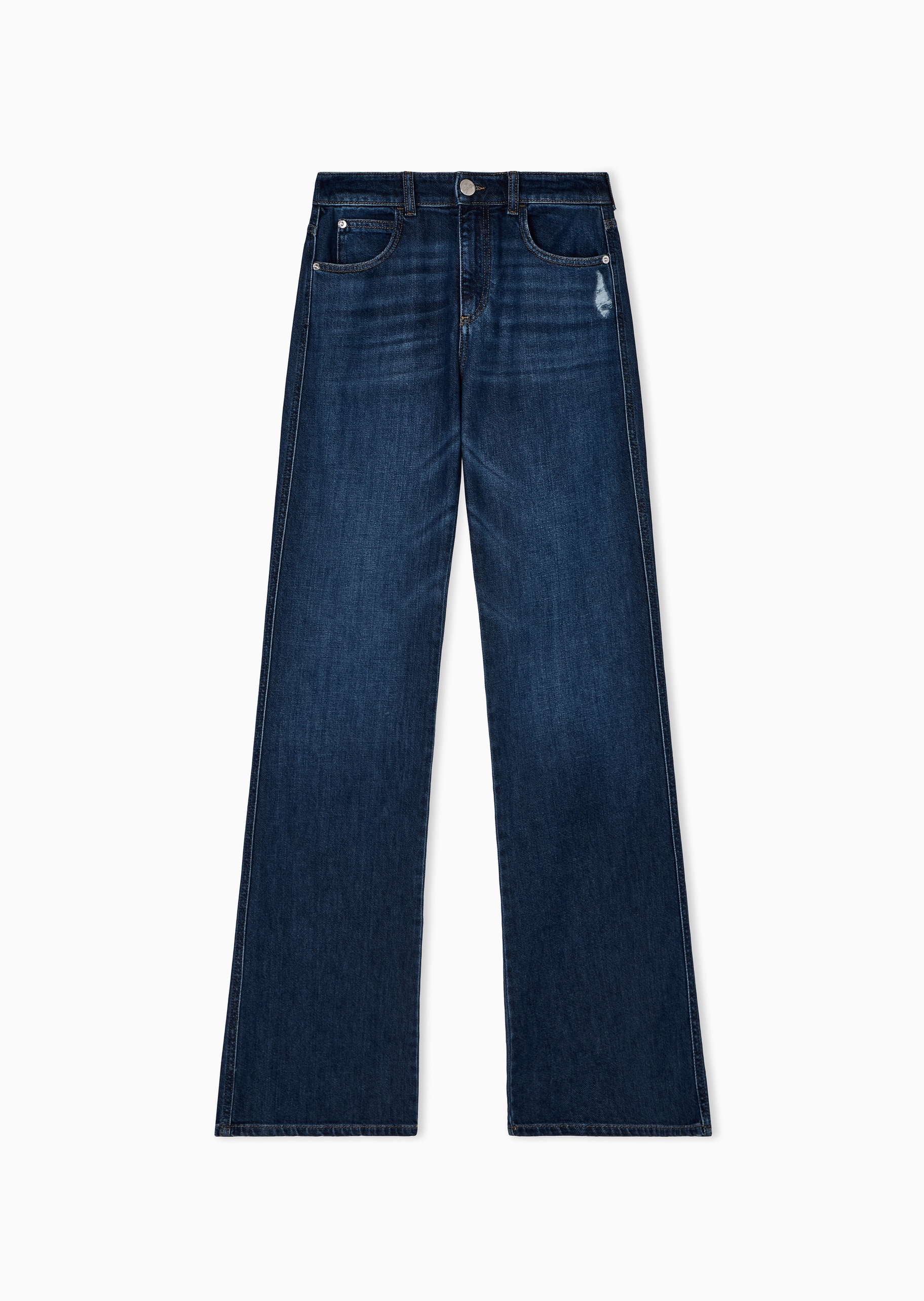 Emporio Armani 女士修身喇叭复古休闲纯棉牛仔裤