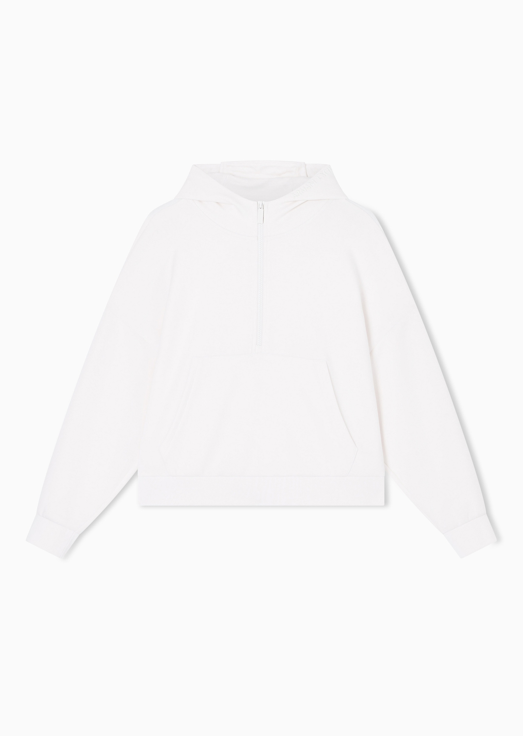 ARMANI EXCHANGE 女士连帽半拉链套头宽松运动风卫衣