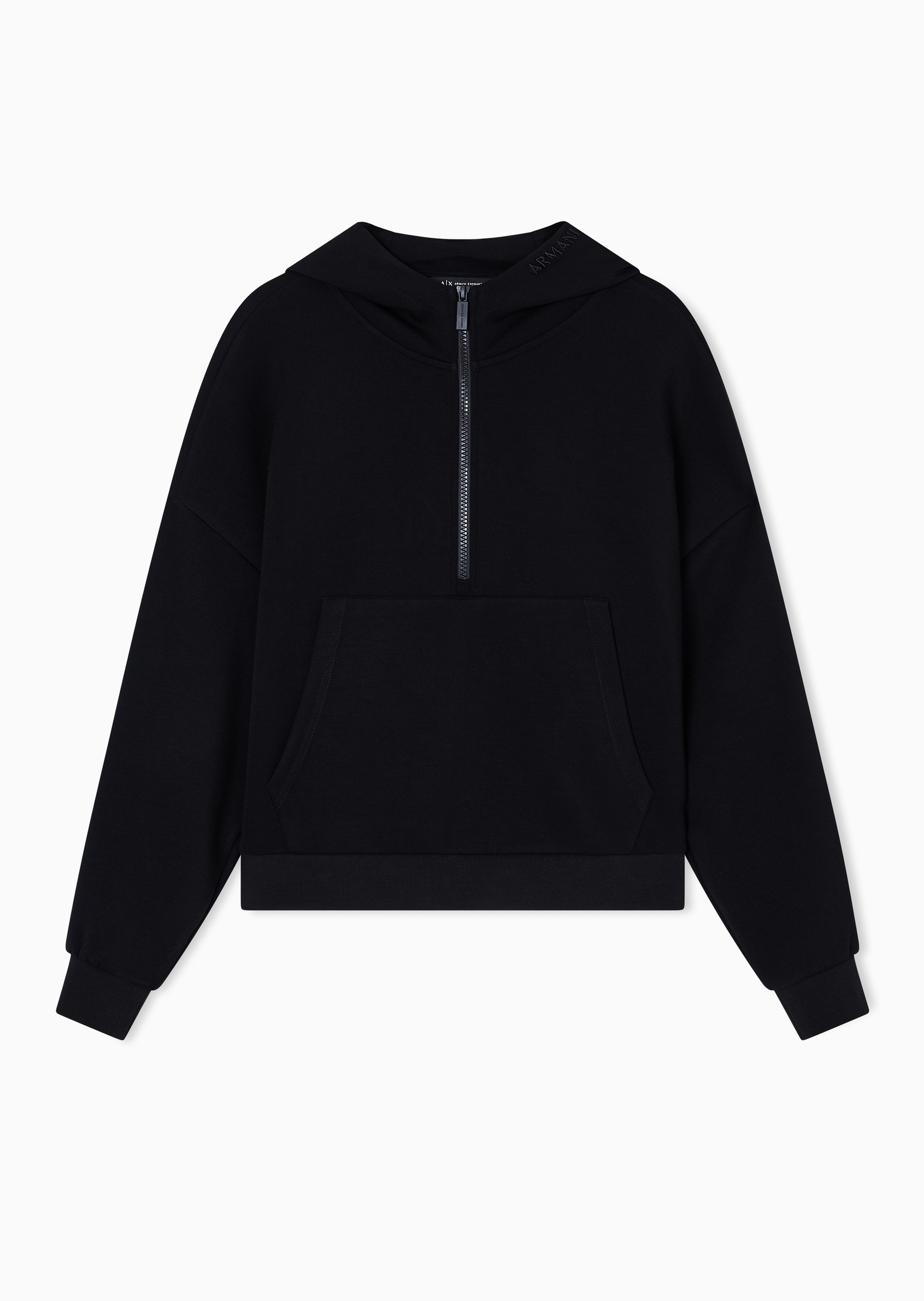 ARMANI EXCHANGE 女士连帽半拉链套头宽松运动风卫衣