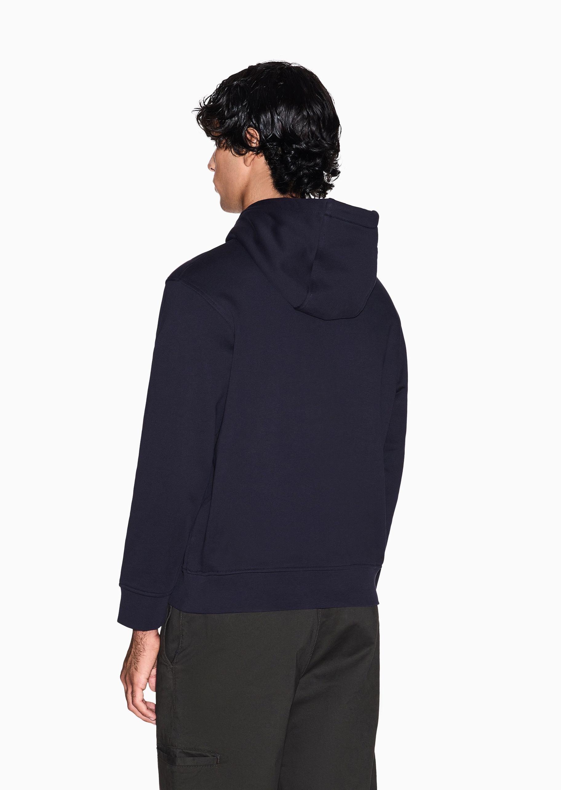 ARMANI EXCHANGE 男士连帽套头宽松重磅运动风印花卫衣