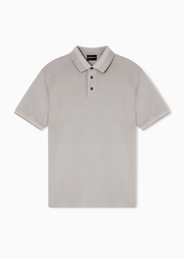 Emporio Armani 男士纯棉短袖翻领正肩Polo衫
