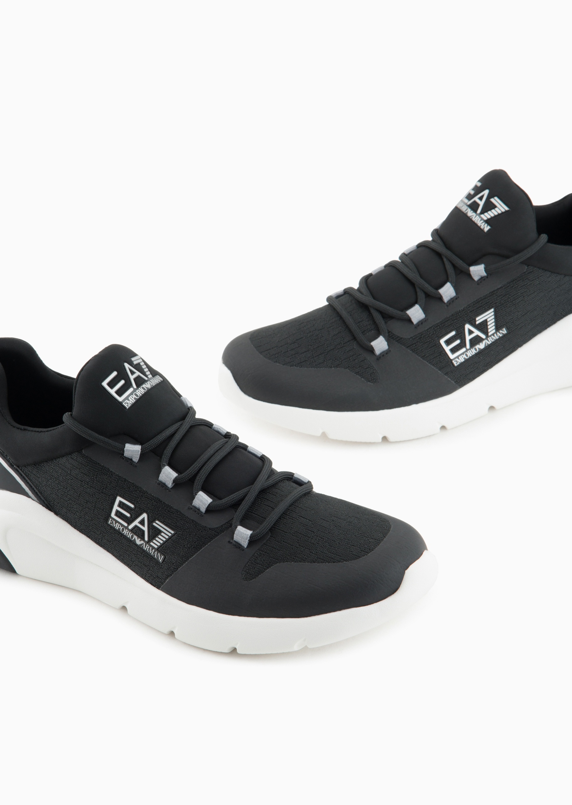 EA7 男女同款系带低帮拼接健身训练跑步运动鞋