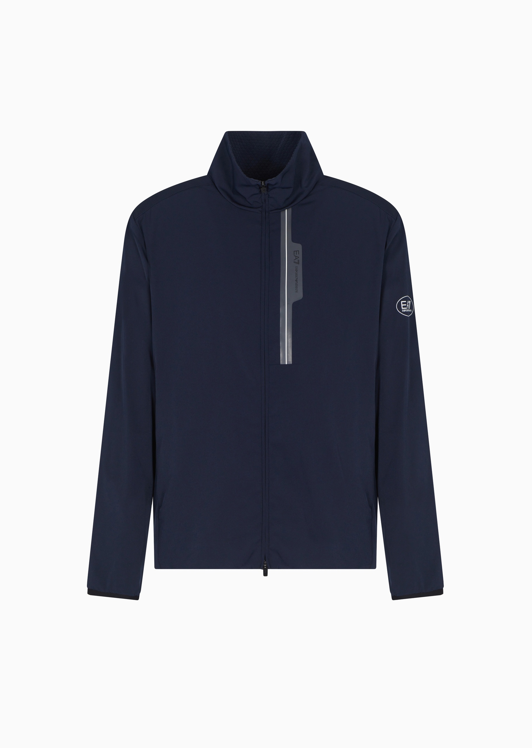 EA7 男士立领拉链撞色户外运动夹克外套