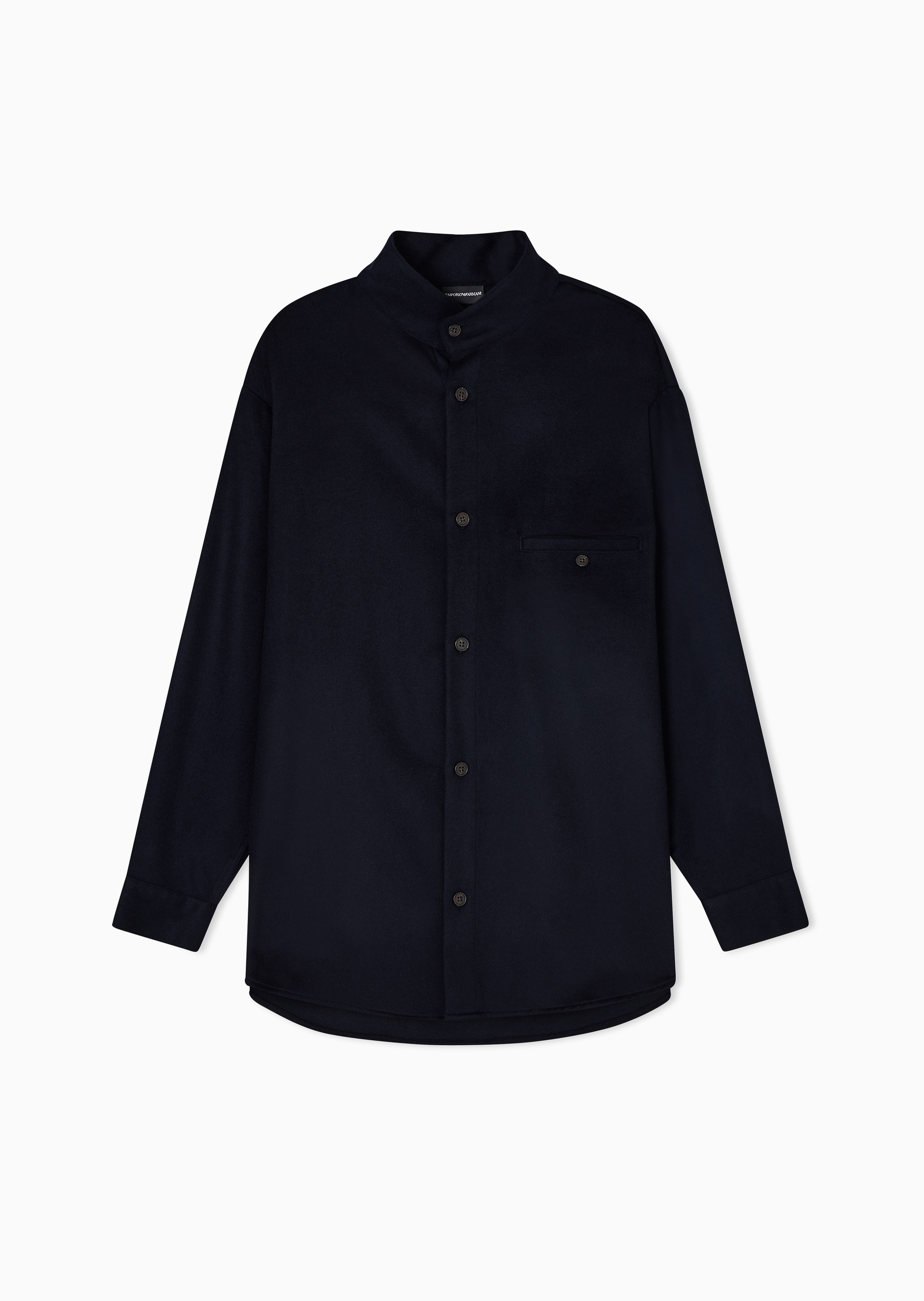 Emporio Armani 男士老钱风人夫感通勤外套式衬衫