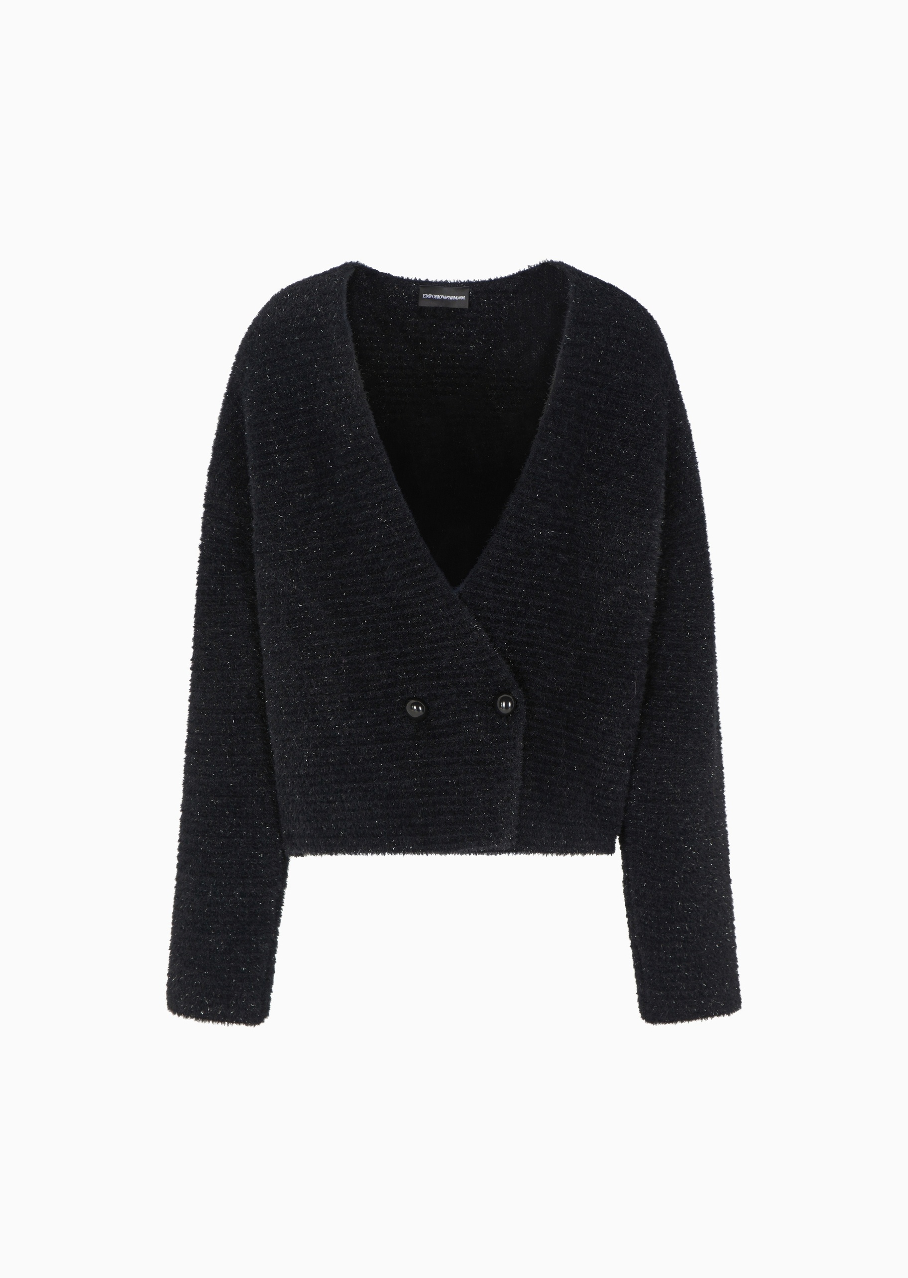 Emporio Armani 女士混纺合身商务休闲通勤针织开衫