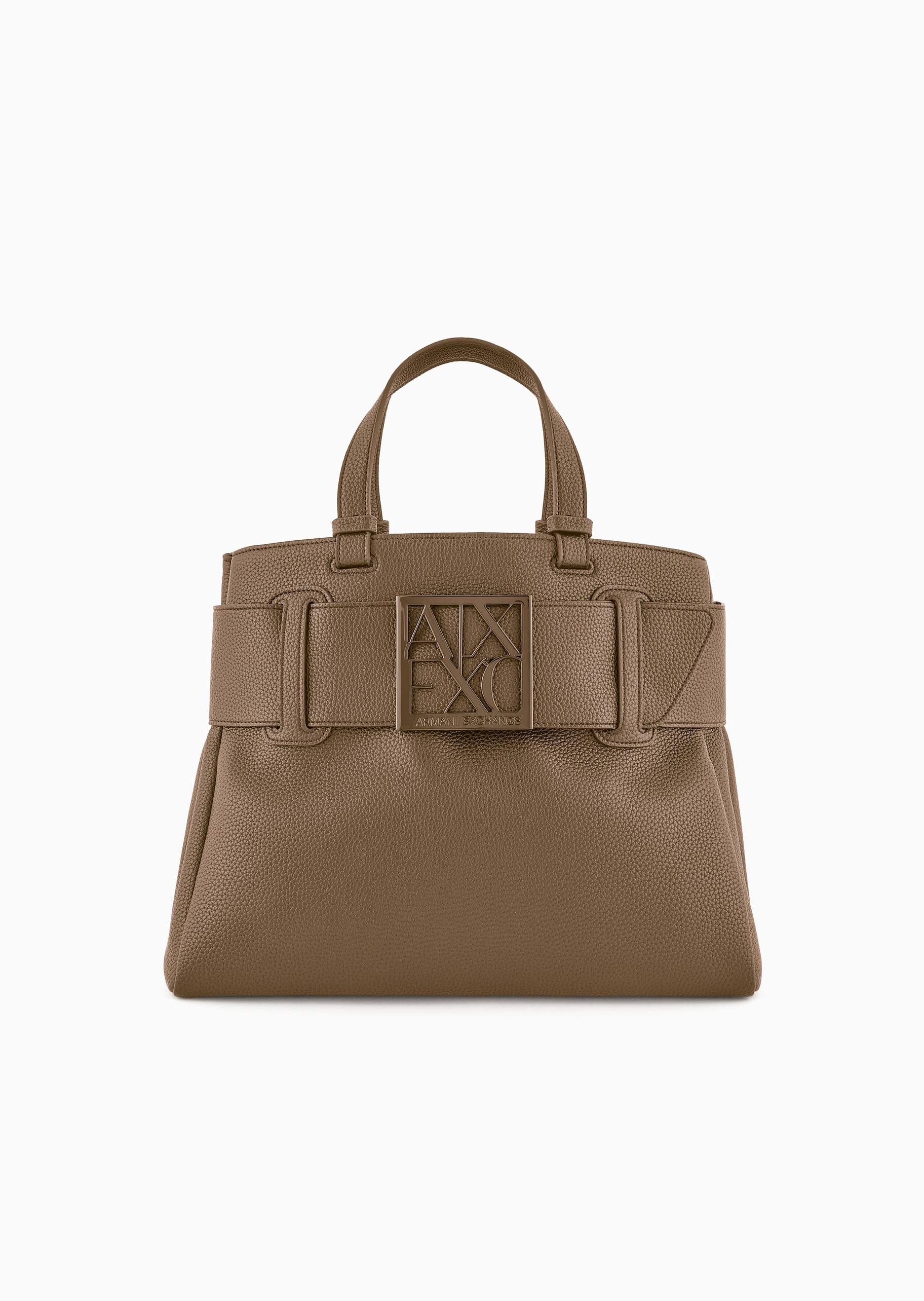 ARMANI EXCHANGE 女士可拆肩带镂空饰带手提斜挎托特包