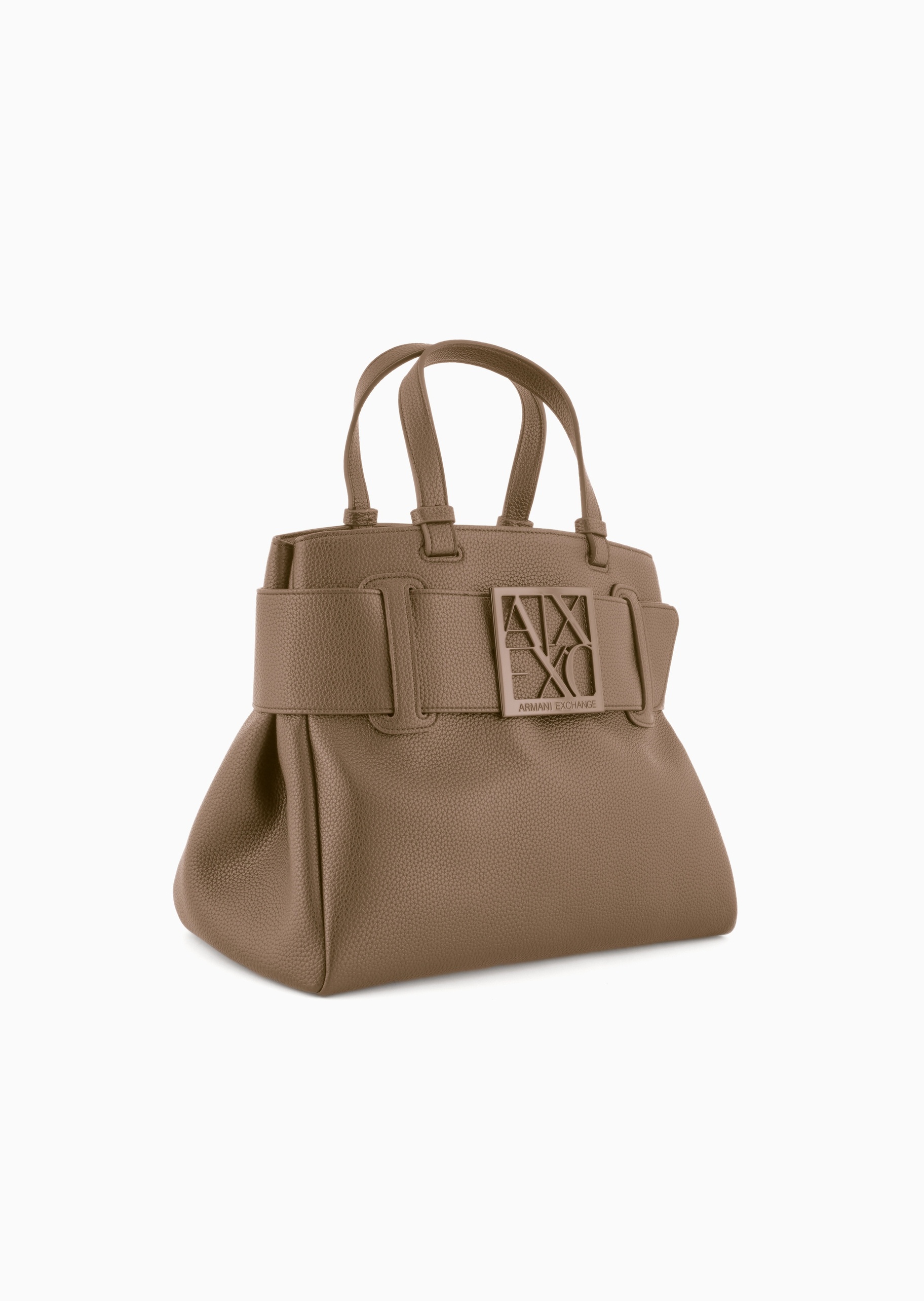 ARMANI EXCHANGE 女士可拆肩带镂空饰带手提斜挎托特包