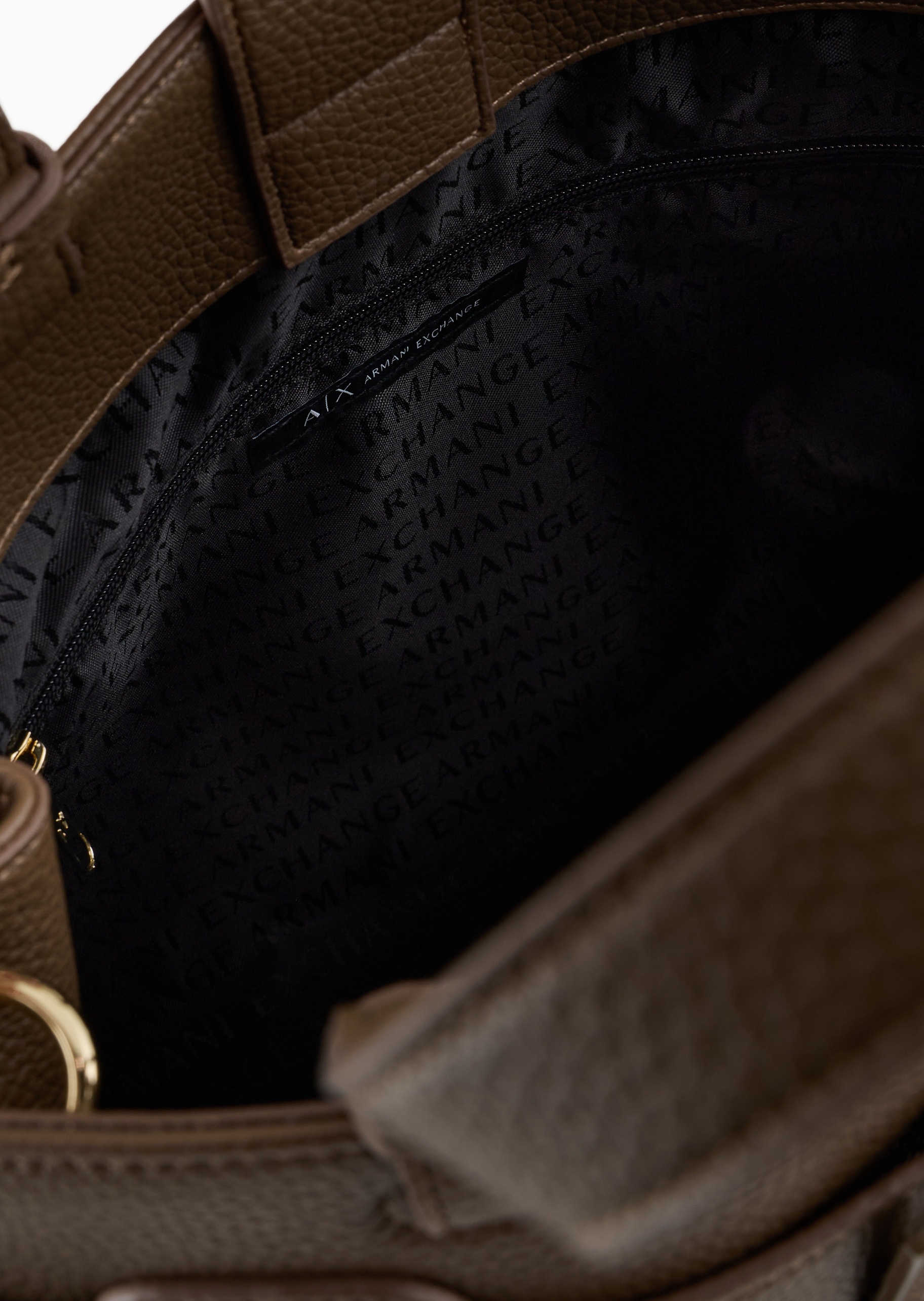 ARMANI EXCHANGE 女士可拆肩带镂空饰带手提斜挎托特包