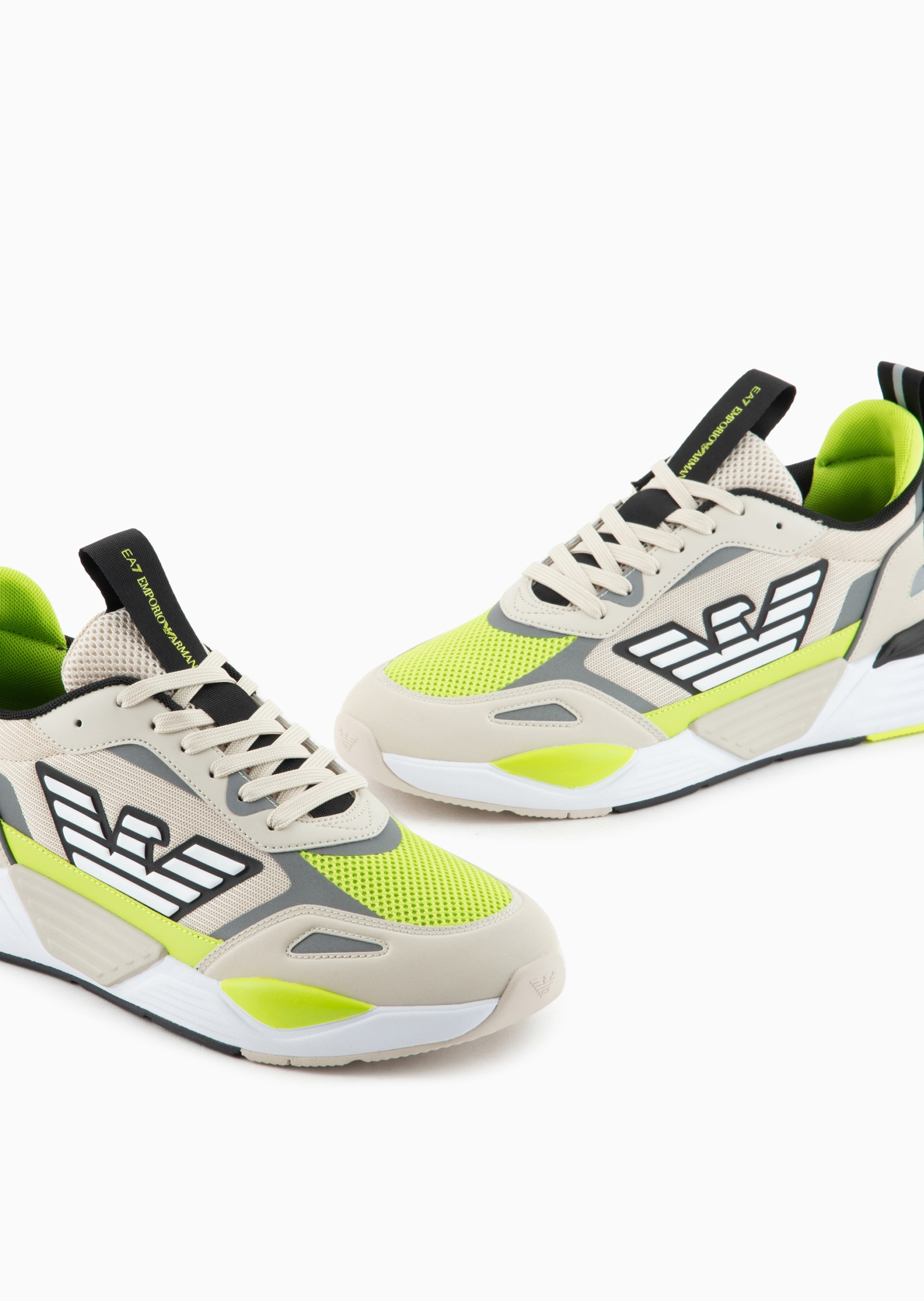 EA7 男女同款网面系带低帮厚底健身训练运动鞋