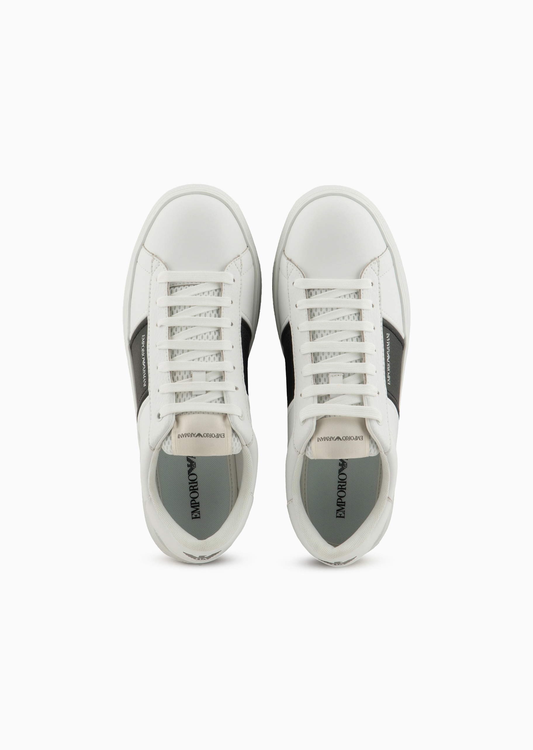EMPORIO ARMANI X4X570XN840K488 関税送料込 EMPORIO ARMANI (エンポリオ アルマーニ) サイドロゴ ローカット