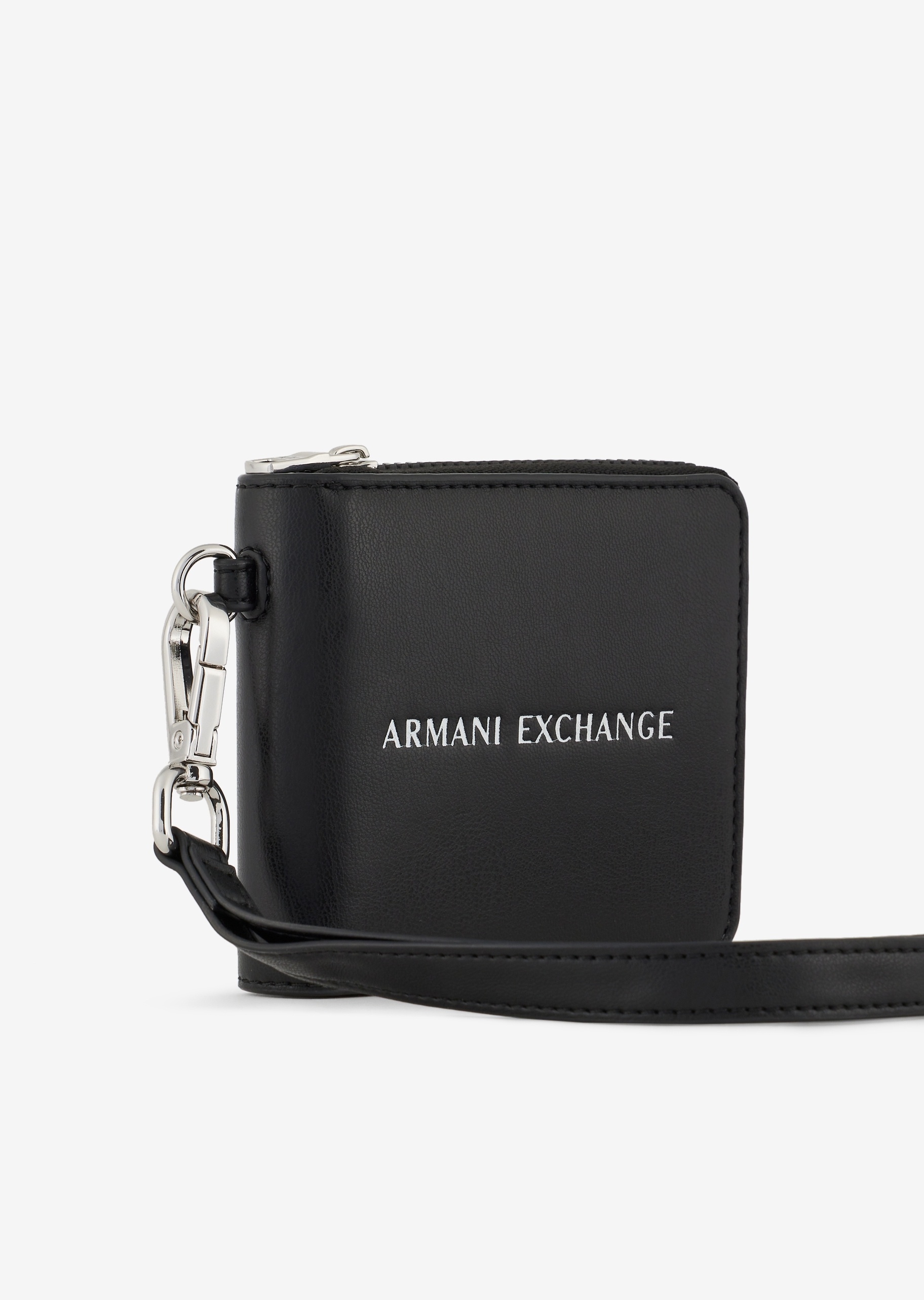 可拆挂脖环绕拉链钱包 小皮具男士 ARMANI EXCHANGE®中国官网