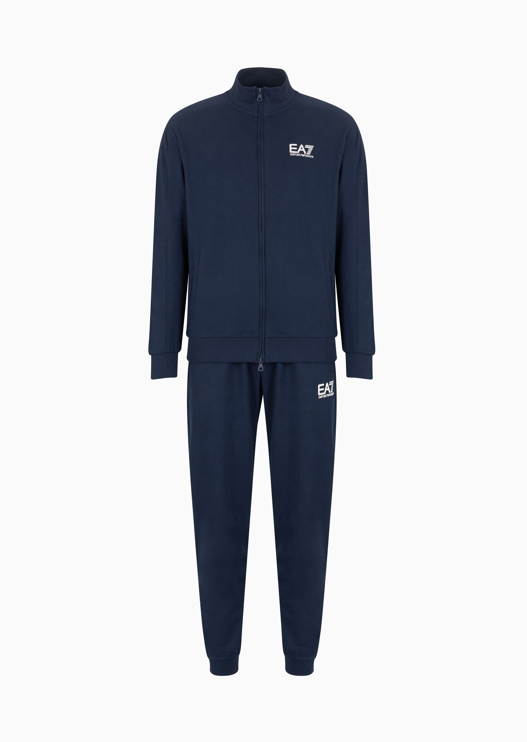 ウォーキング・ランニングウェア EA7 EMPORIO ARMANI jersey set up Core Identity cotton-blend tracksuit | EA7