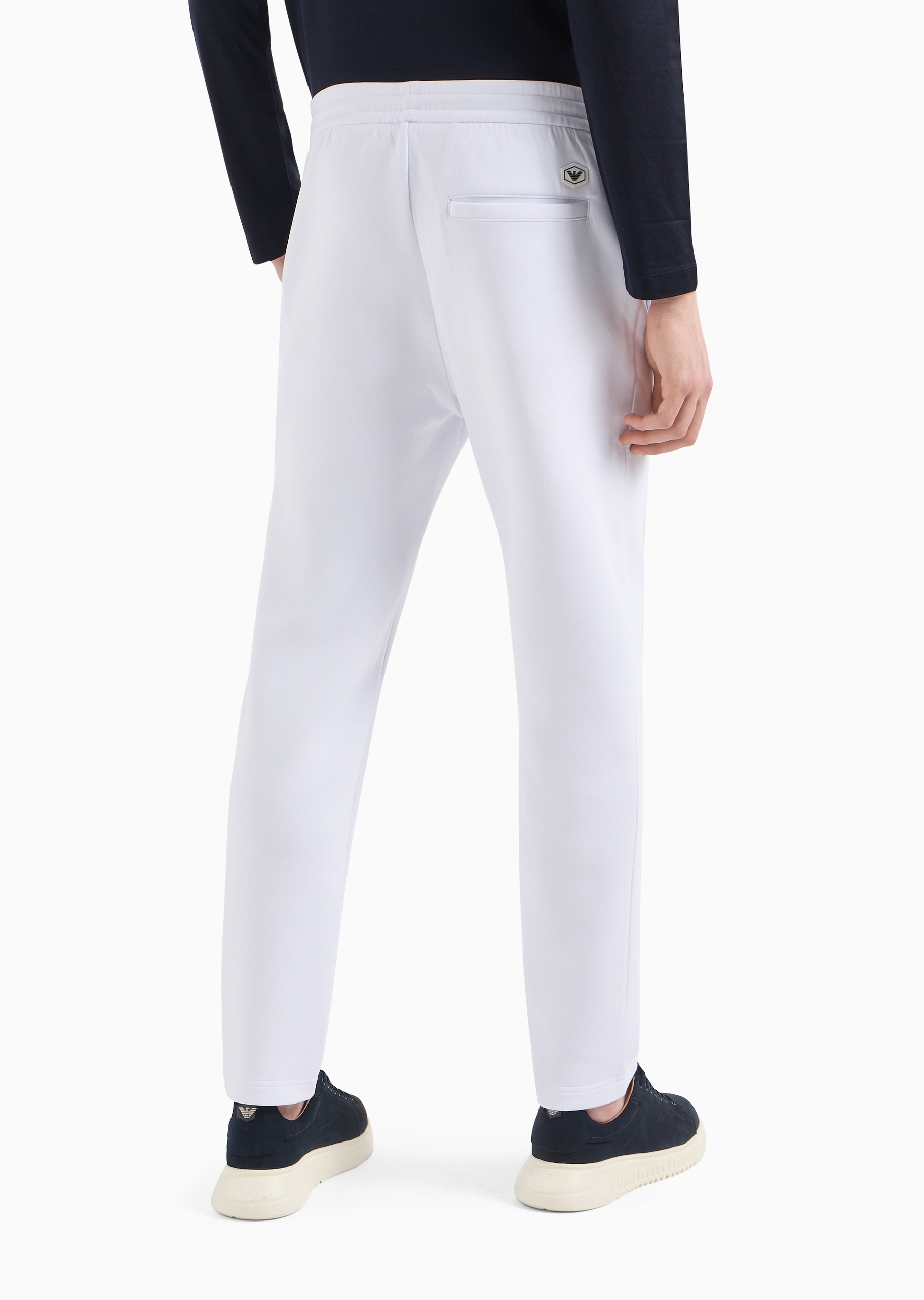 男士双色抽绳腰直筒卫裤| 卫裤-男士| Emporio Armani®中国官网