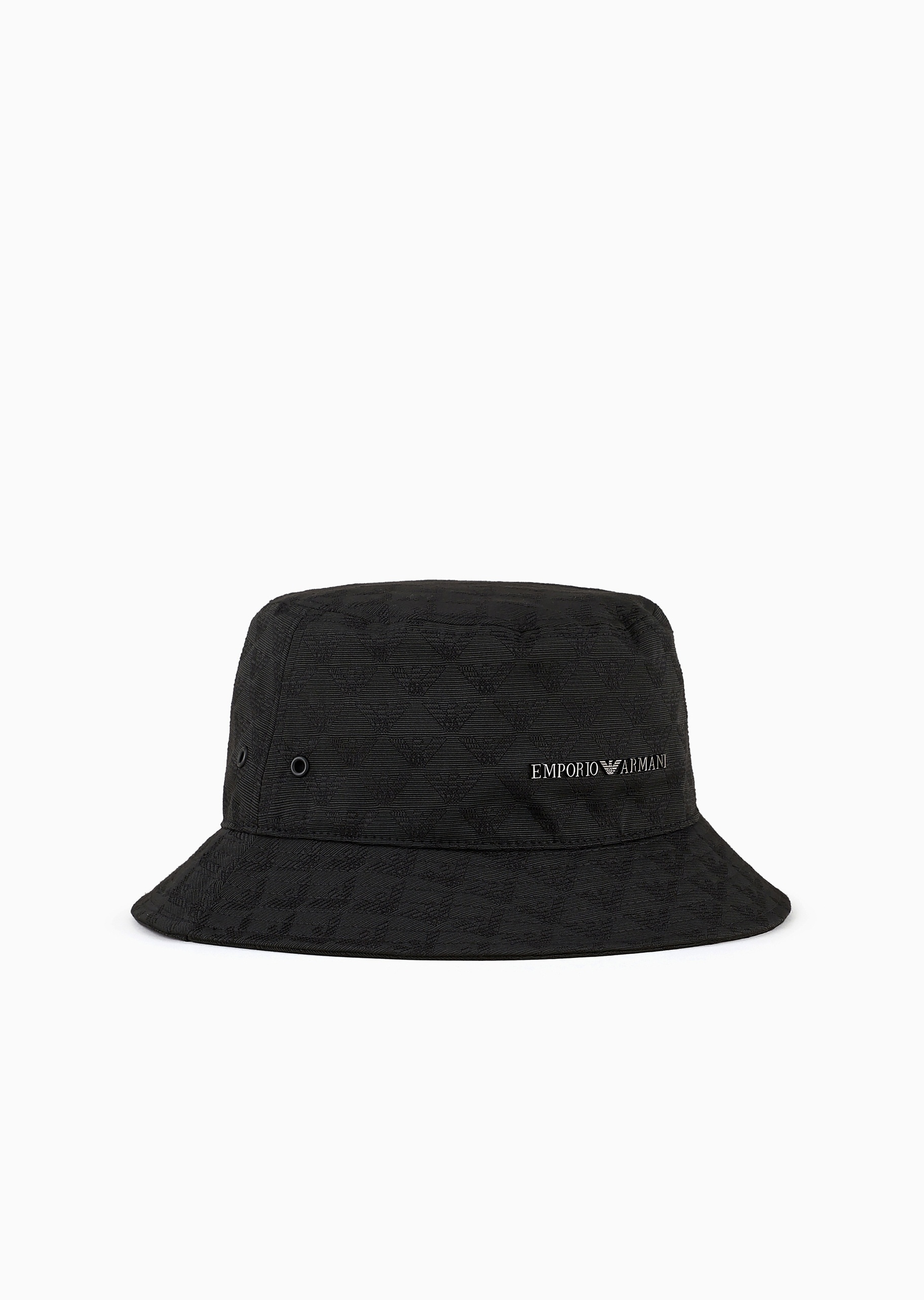男士系带通体鹰标时尚渔夫帽| 帽子-男士| Emporio Armani®中国官网