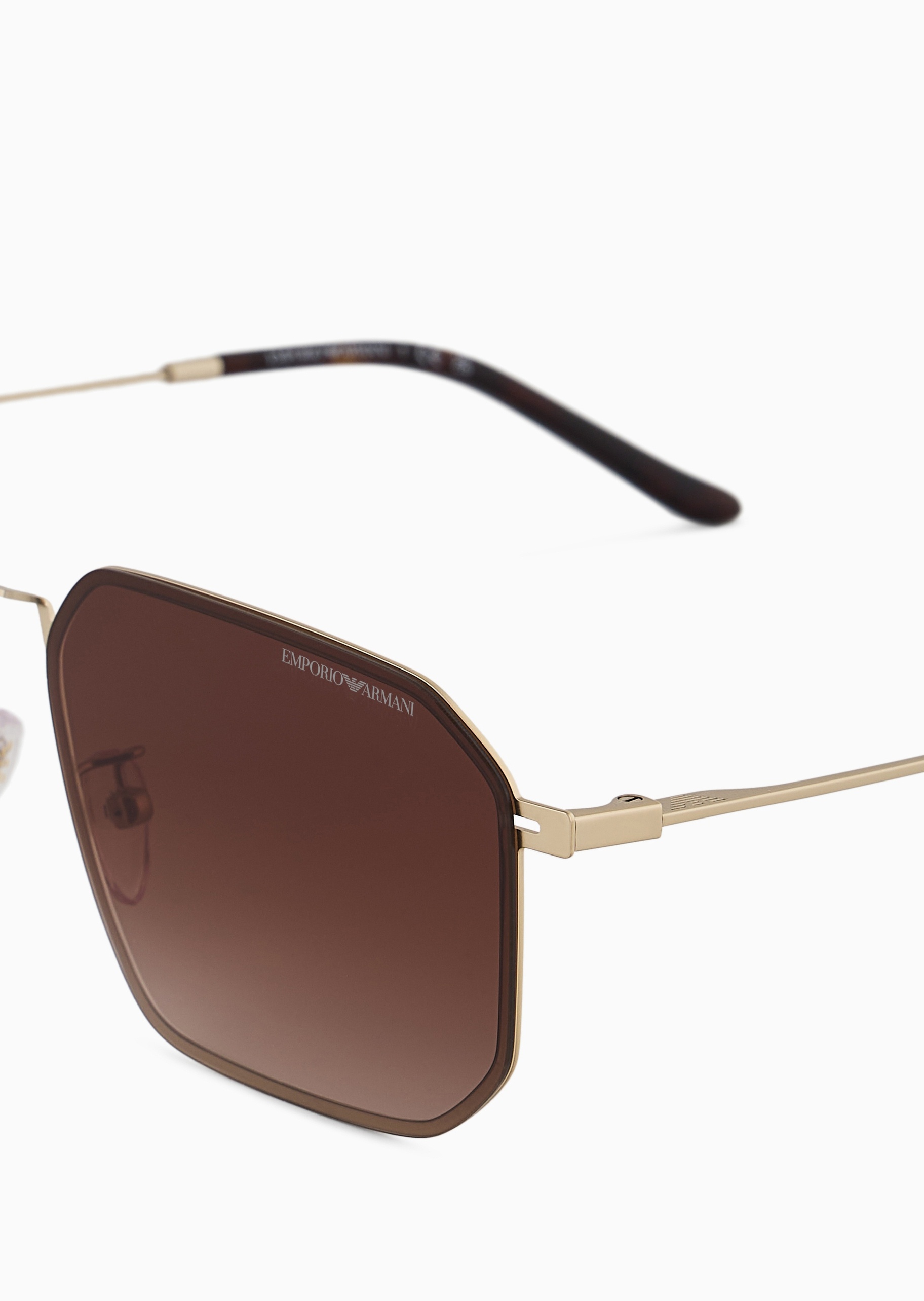 男士不规则形金属细框遮阳太阳眼镜