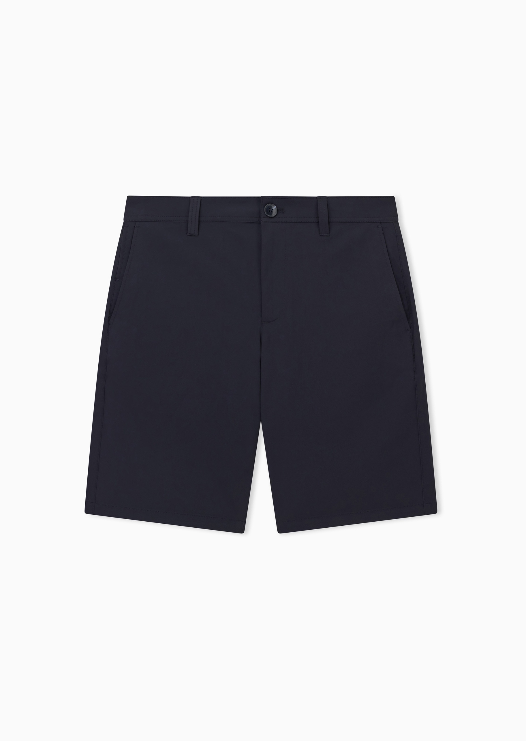 男士弹力合身直筒纯色百慕大短裤| 百慕大短裤-男士| ARMANI