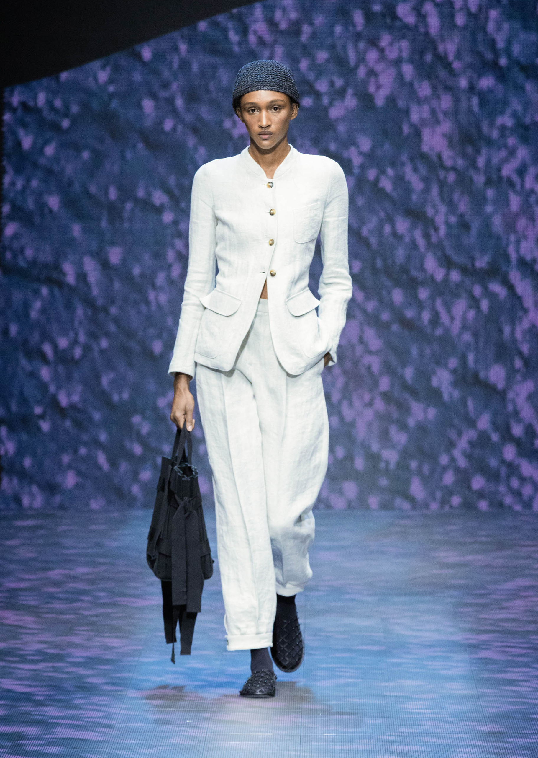 Emporio Armani 飒爽细人字纹夹克