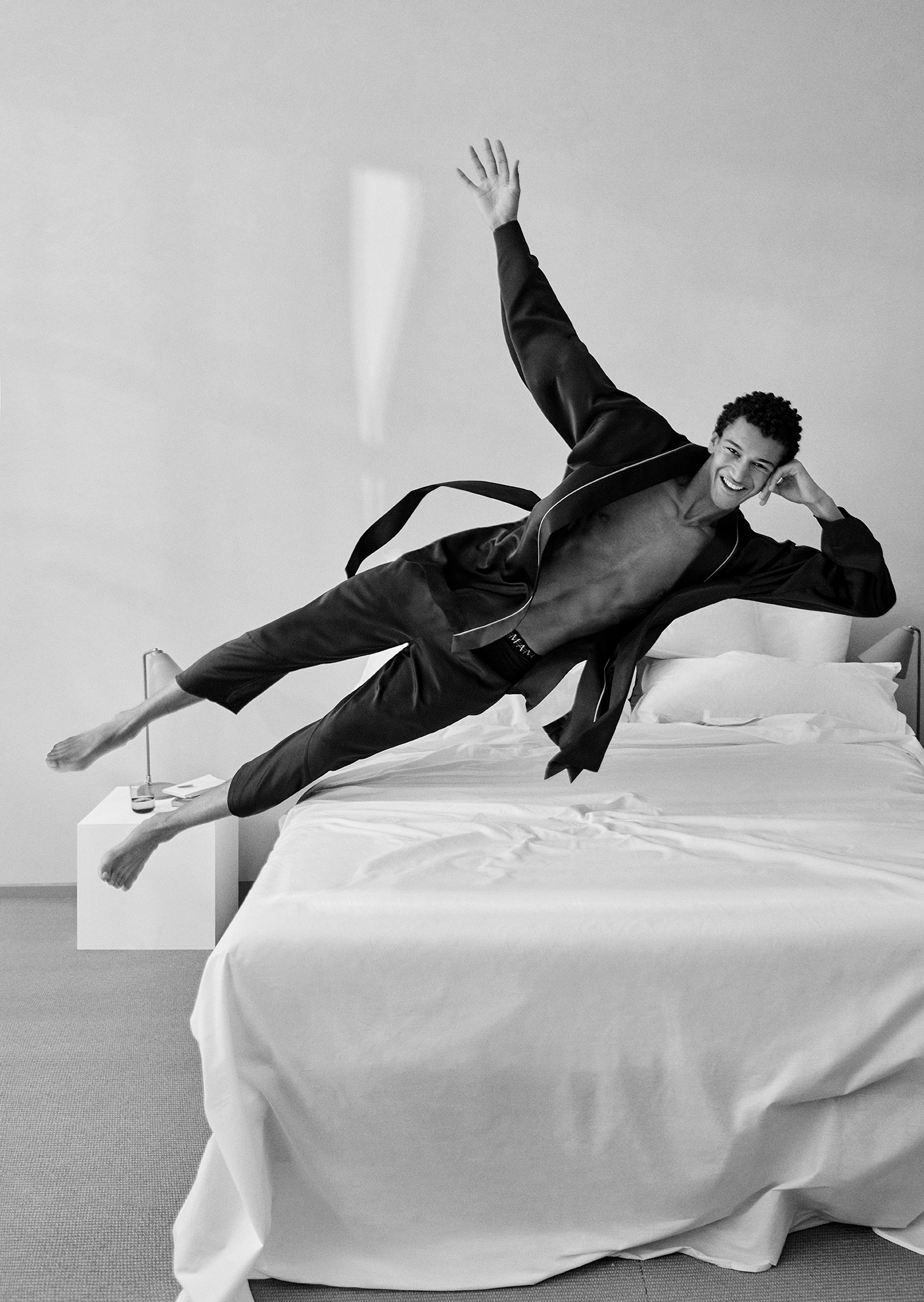 Emporio Armani 男士纯棉弹力Logo印花平角内裤轻奢礼物