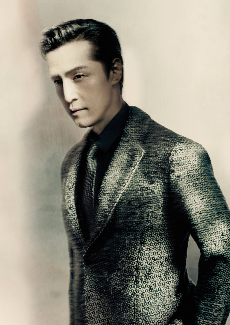 Giorgio Armani 胡歌同款男士结子花式绵羊毛西装外套