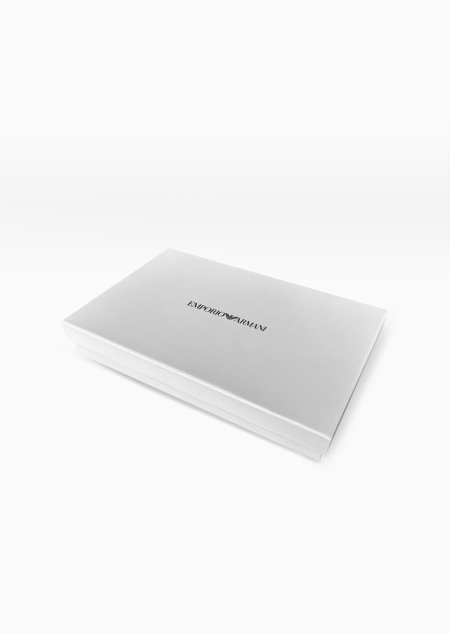 Emporio Armani 女士拉链竖款多卡位纹理饰面手拿卡包