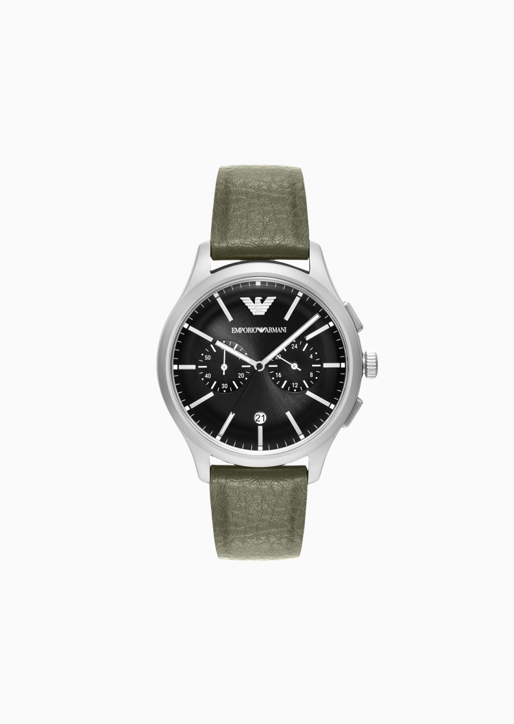 Emporio Armani 男士大表盘夜光日期窗口石英腕表