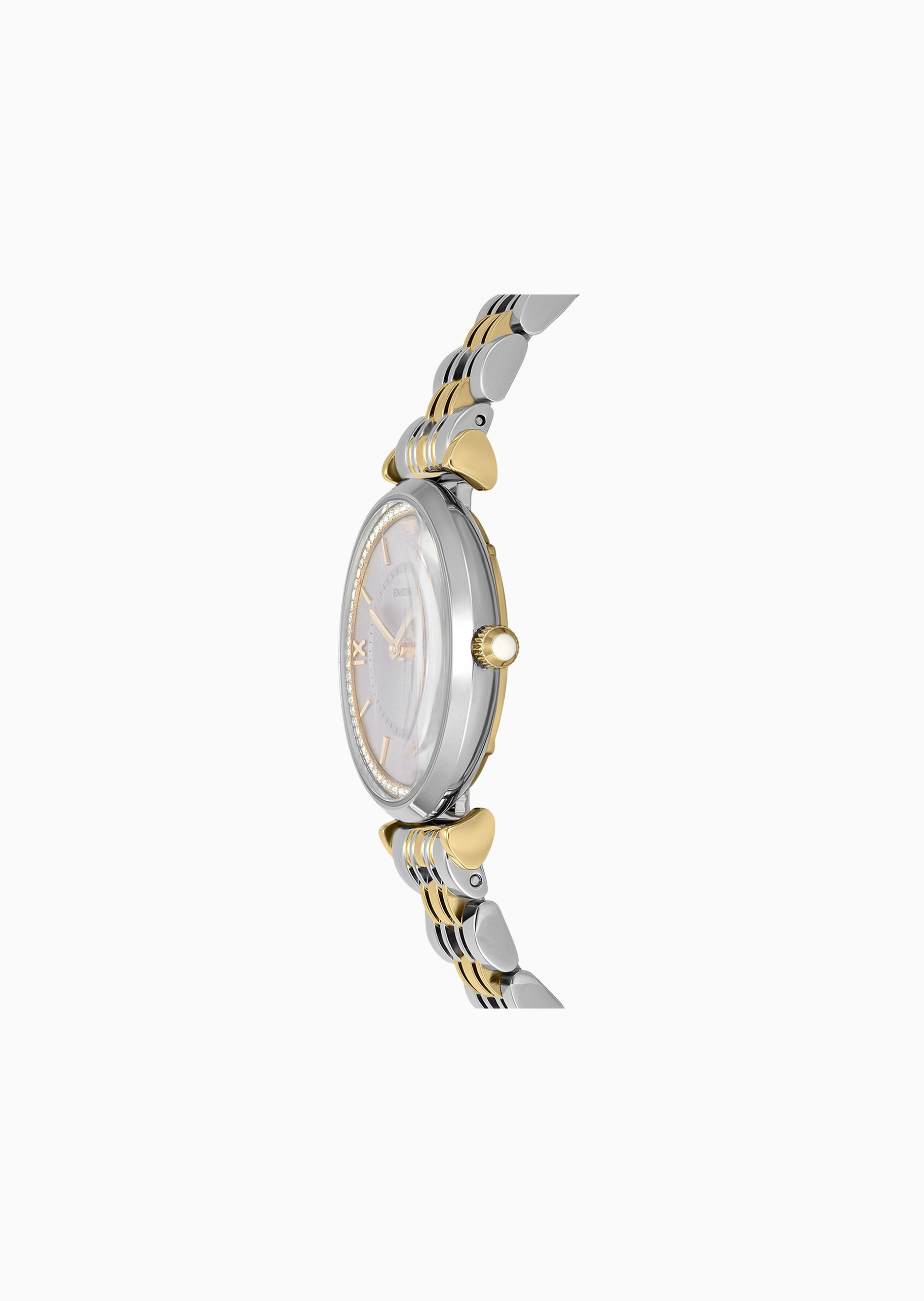 Emporio Armani 女士密镶轻奢细钢带石英手表腕表
