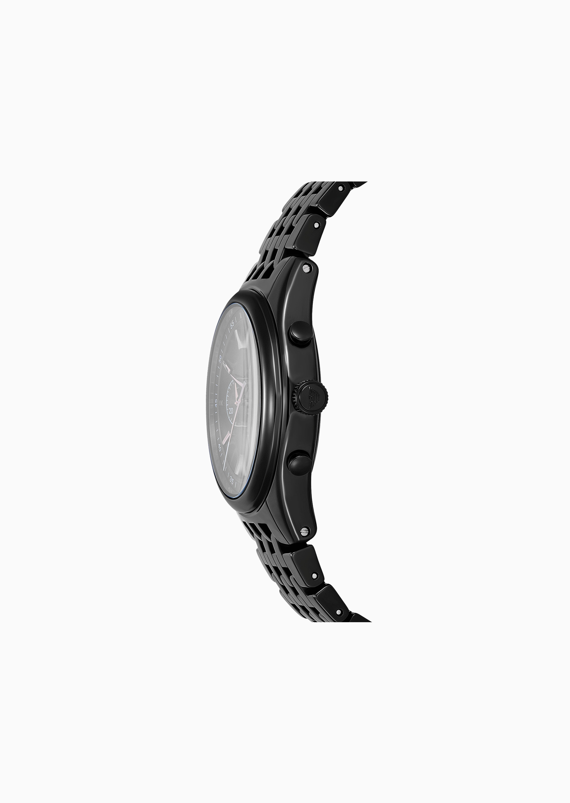 Emporio Armani 男士大表盘陶瓷计时夜光石英腕表