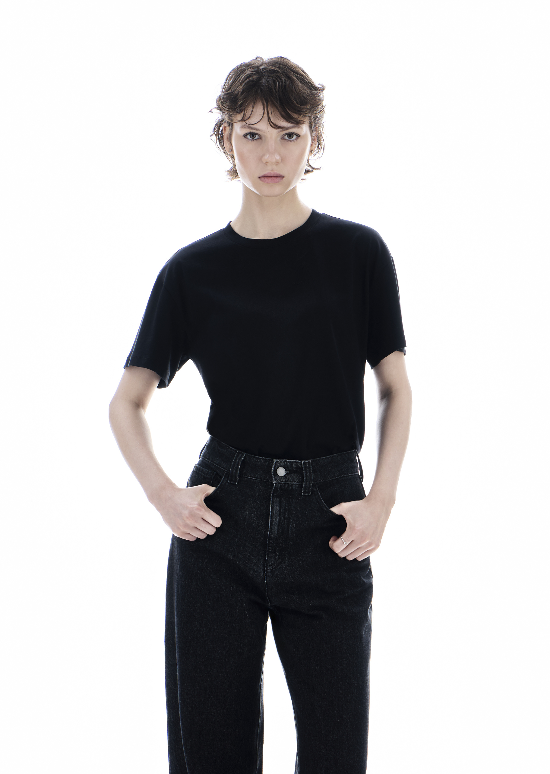 Emporio Armani 易烊千玺限定系列男女同款全棉宽松短袖T恤