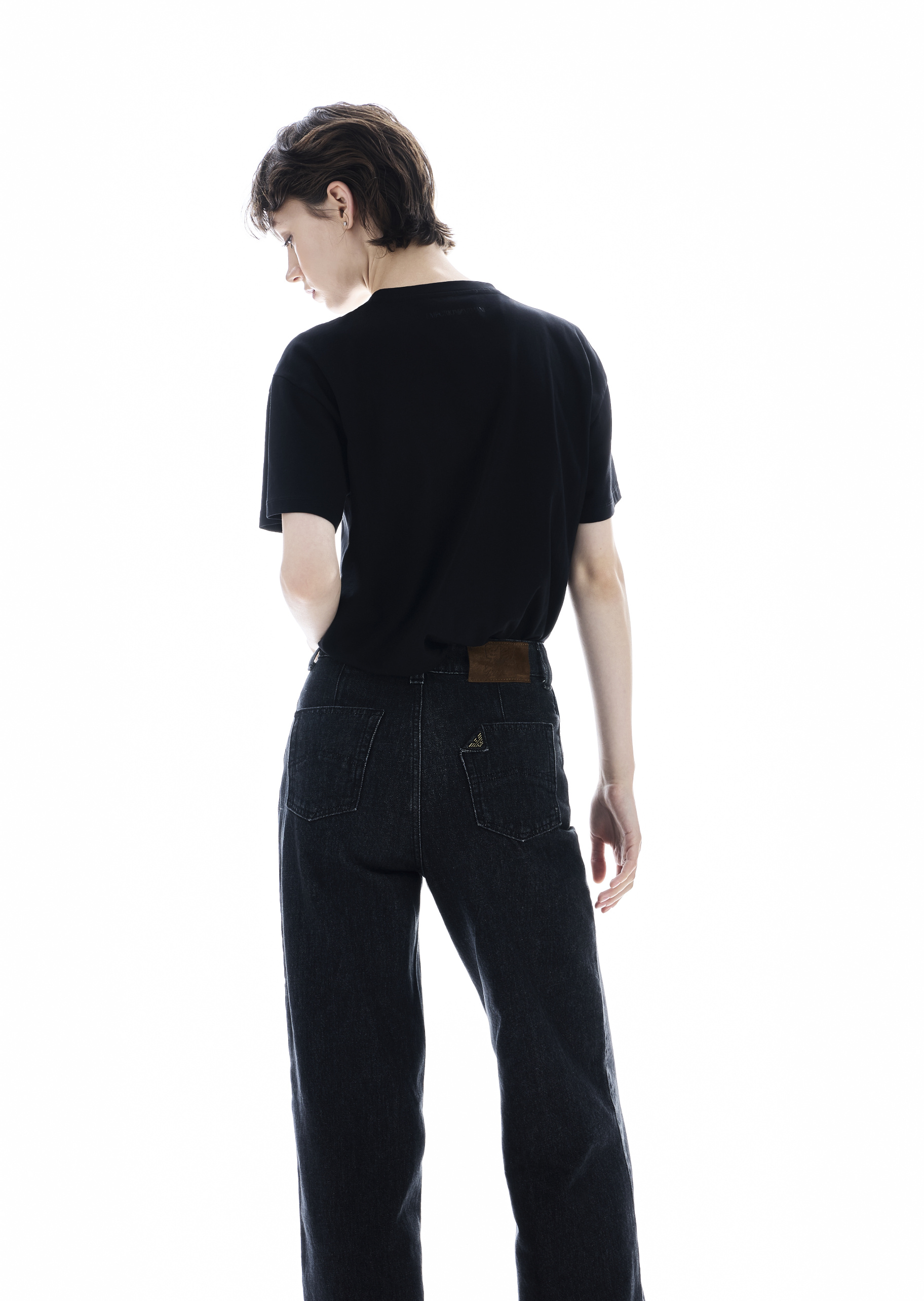 Emporio Armani 易烊千玺限定系列男女同款全棉宽松短袖T恤
