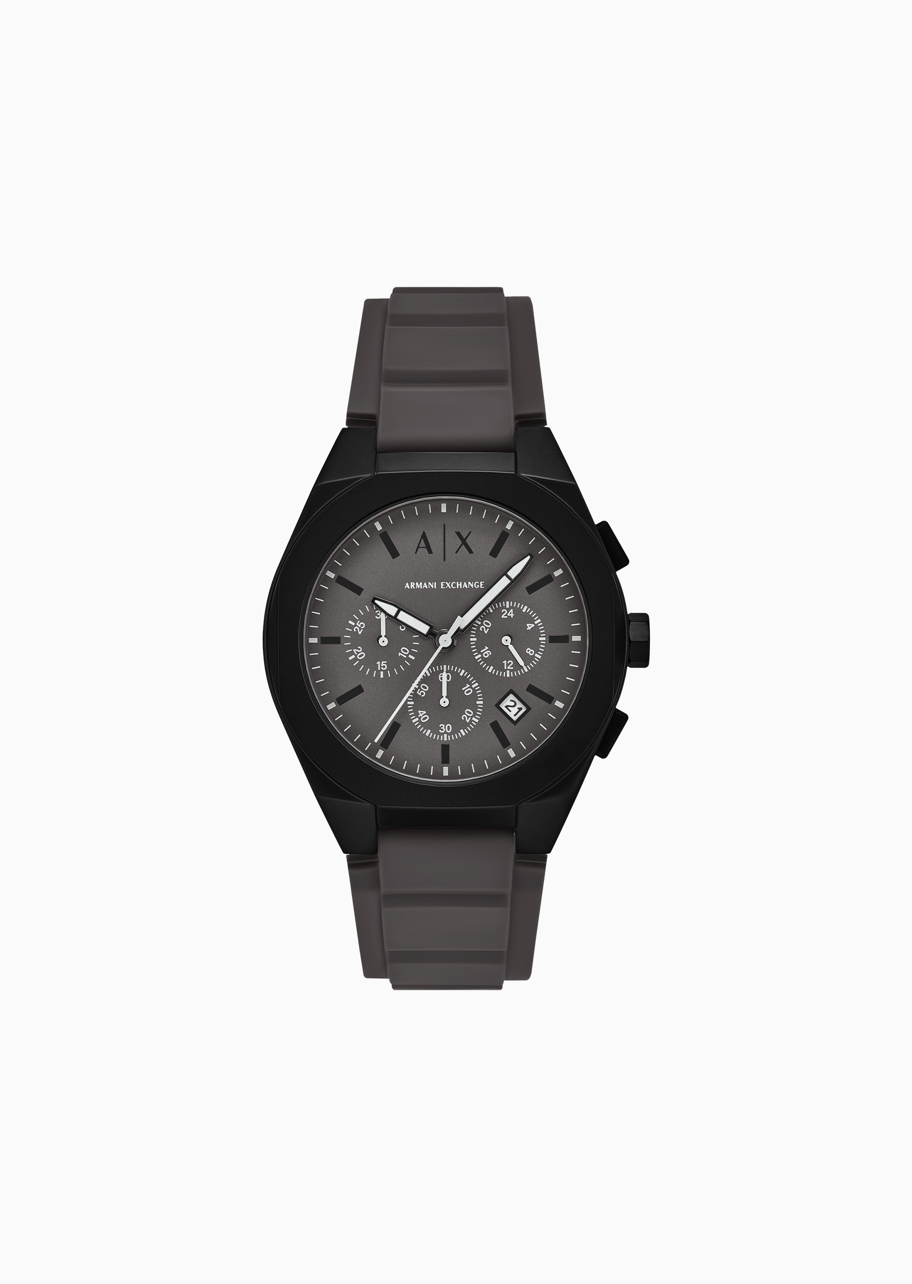 ARMANI EXCHANGE 男士大表盘哑光三眼计时石英腕表