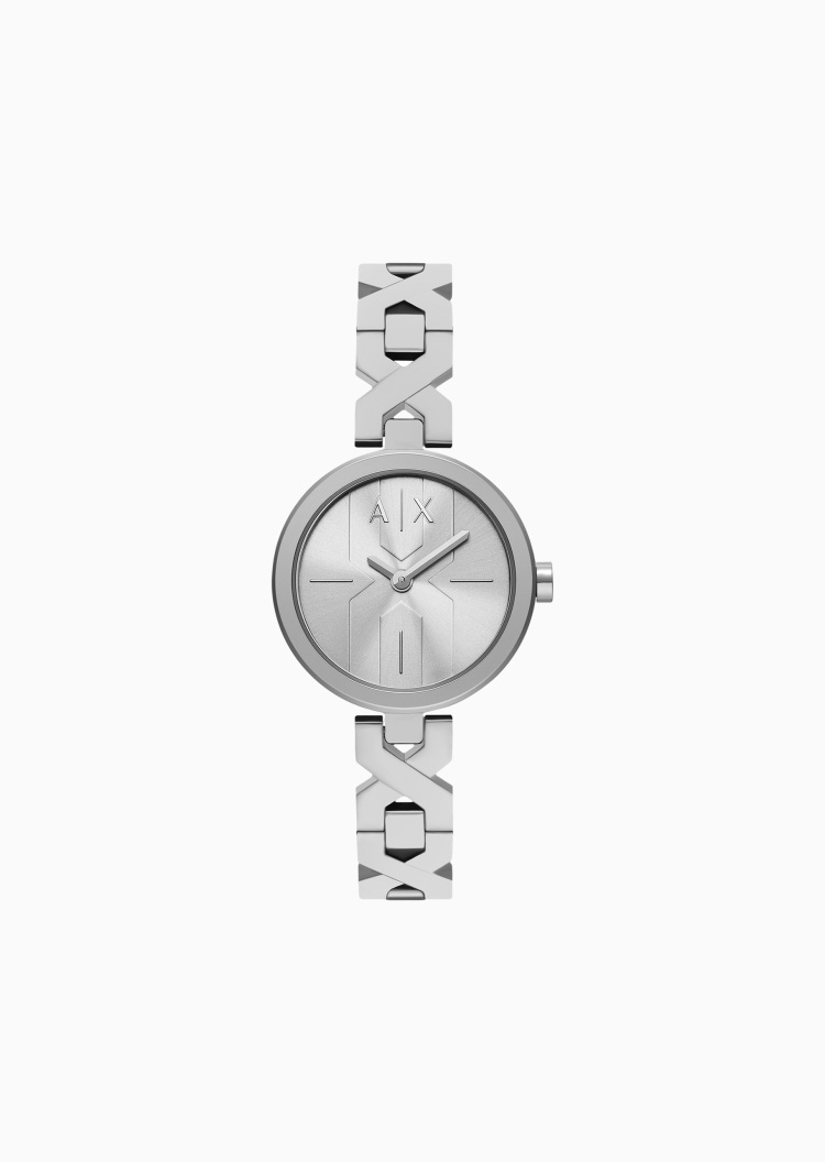 ARMANI EXCHANGE 女士轻奢镂空钢带轻奢石英腕表手表