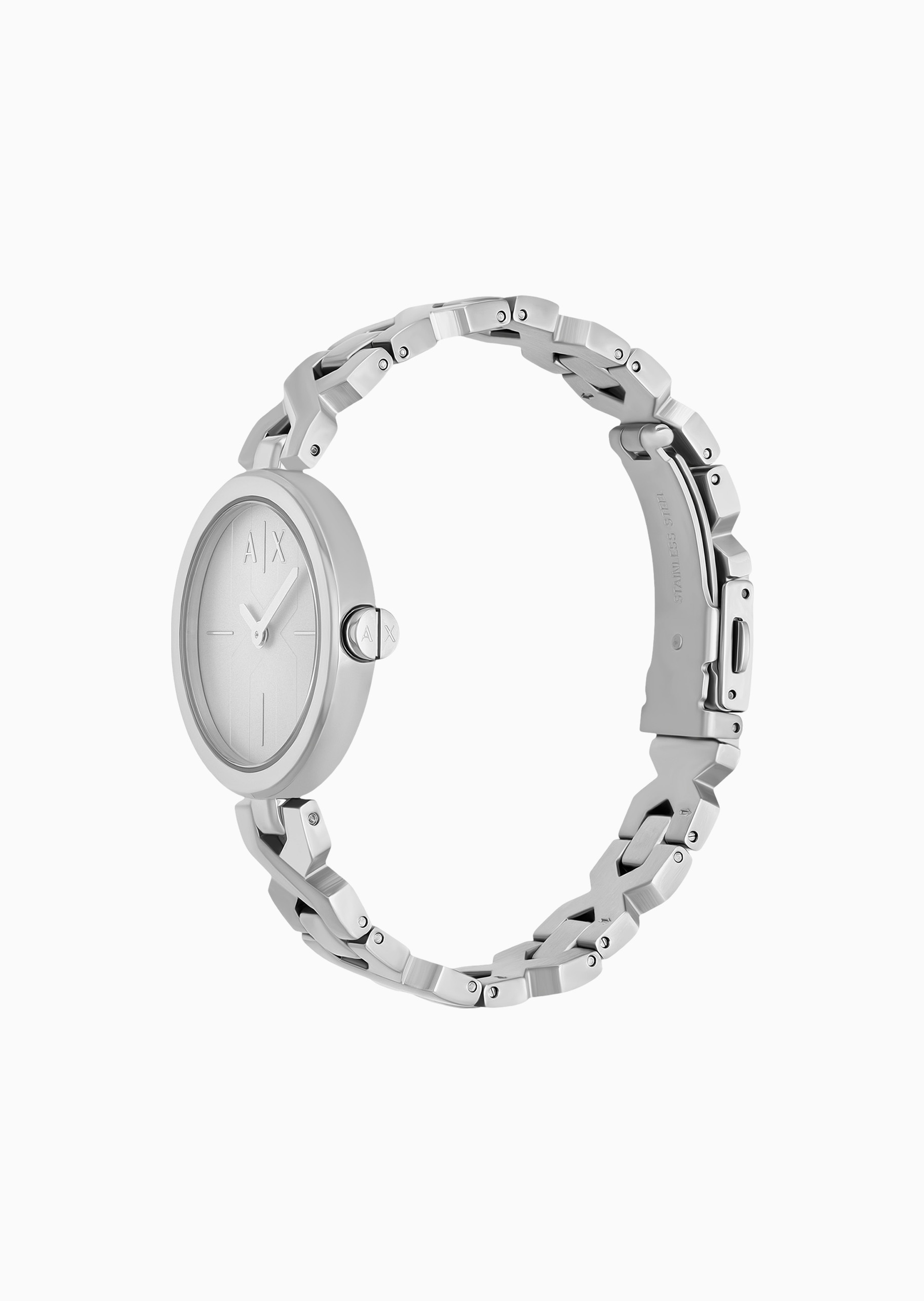 ARMANI EXCHANGE 女士轻奢镂空钢带轻奢石英腕表手表