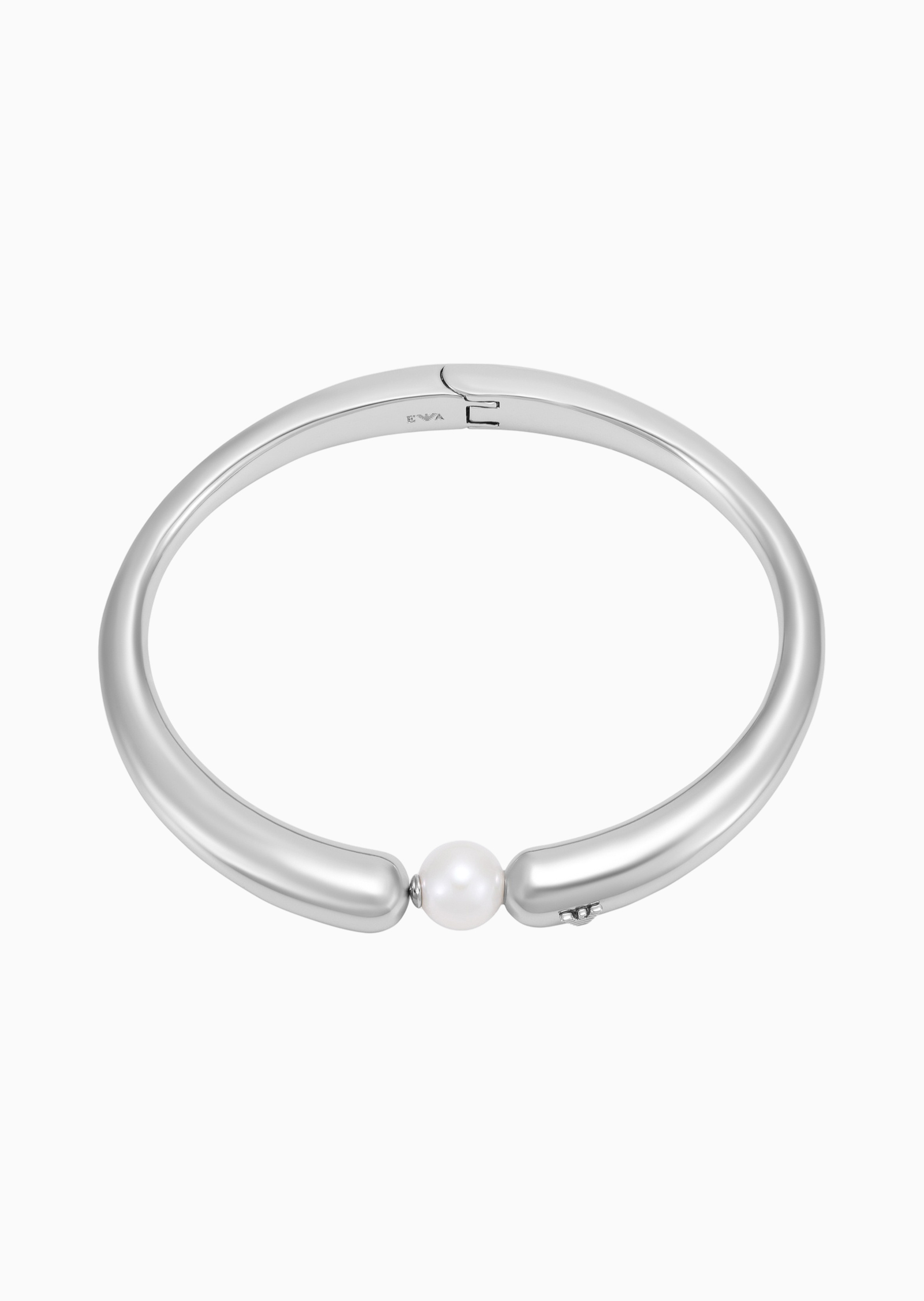 Emporio Armani 女士环形珍珠立体鹰标时尚优雅手镯