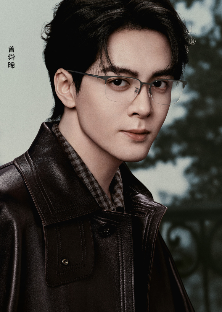 Emporio Armani 曾舜晞同款男士方形半框优雅绅士光学眼镜