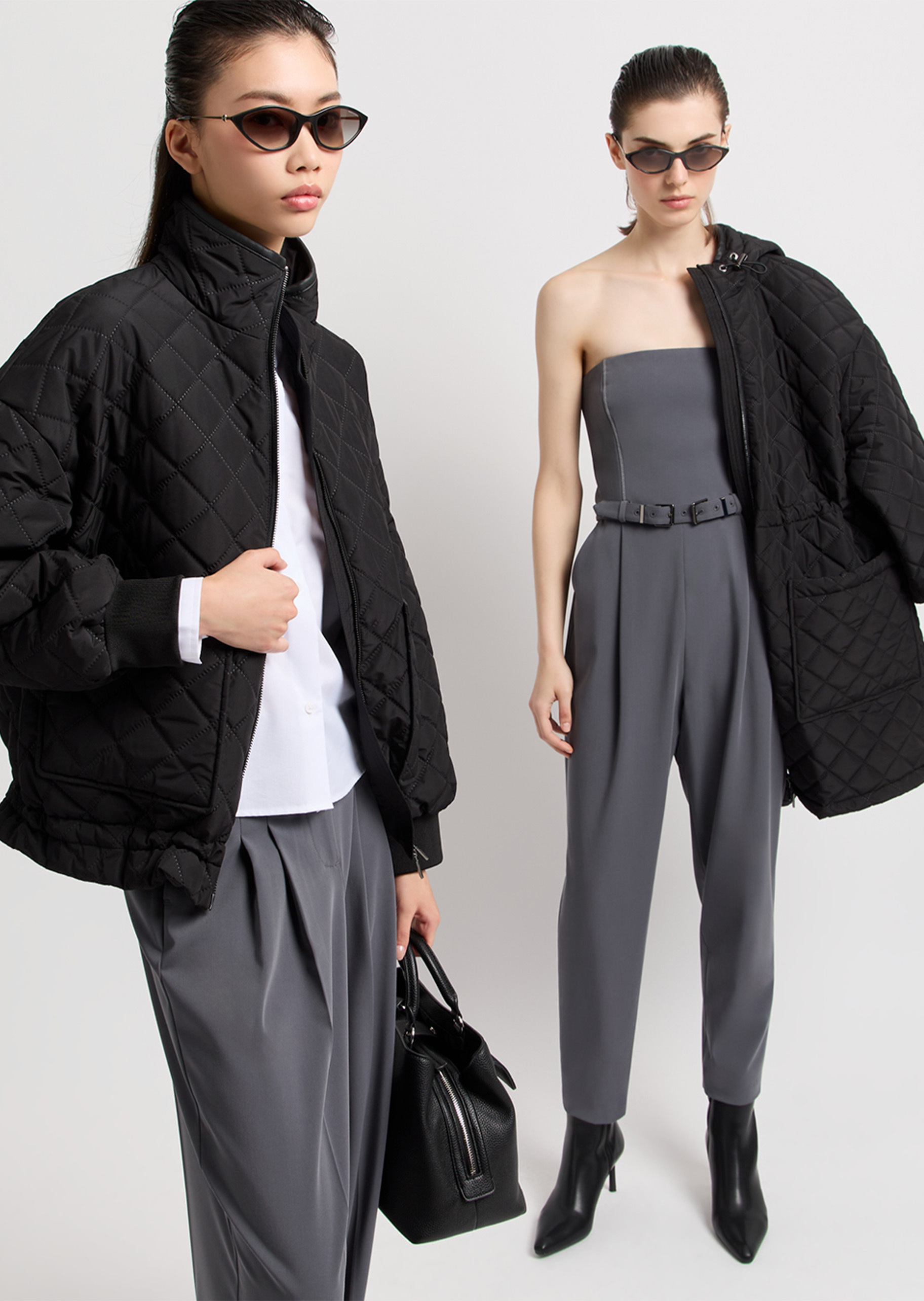 ARMANI EXCHANGE 女士棉质长袖翻领纽扣纯色休闲衬衫