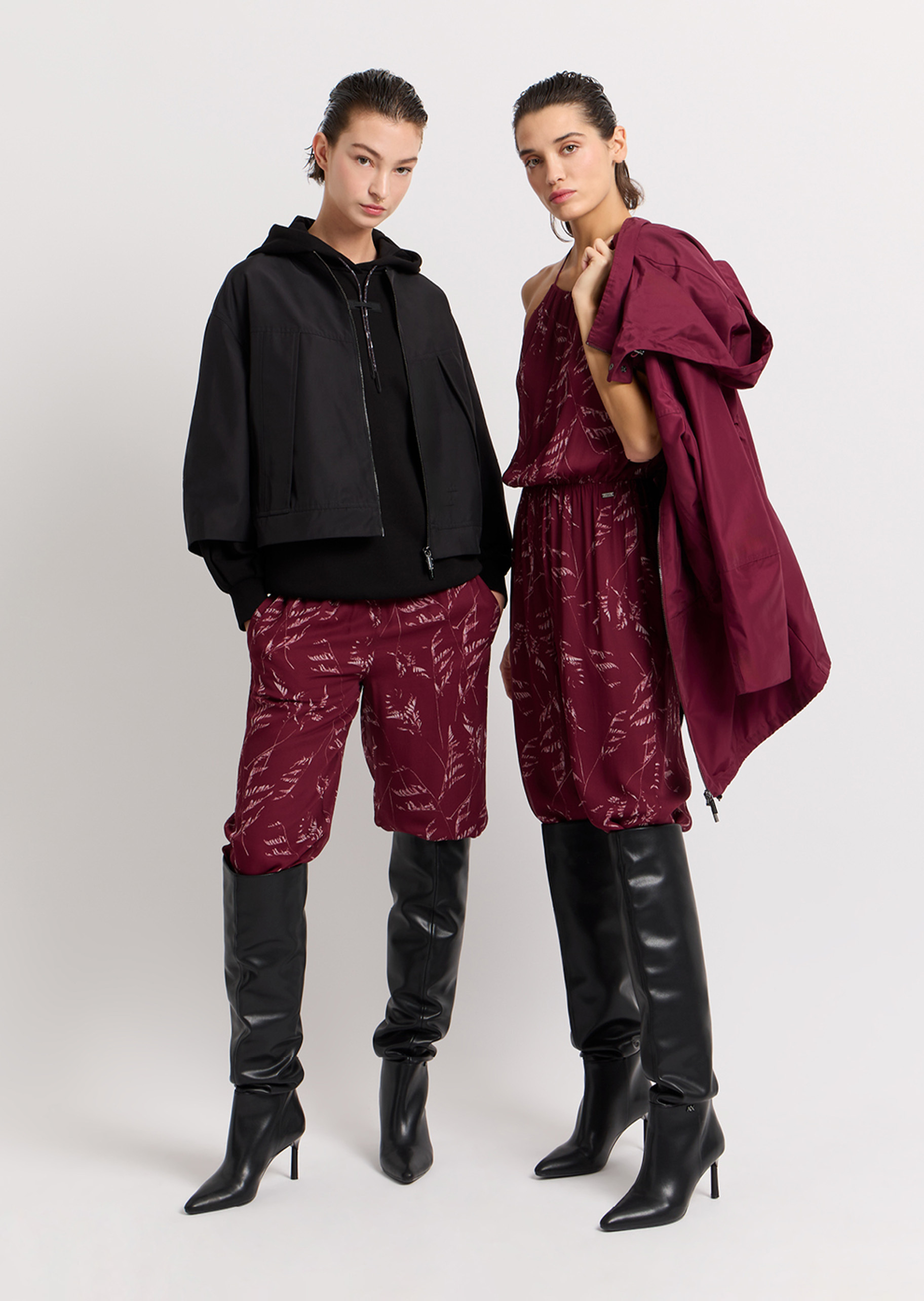 ARMANI EXCHANGE 女士连帽套头宽松落肩慵懒运动风卫衣