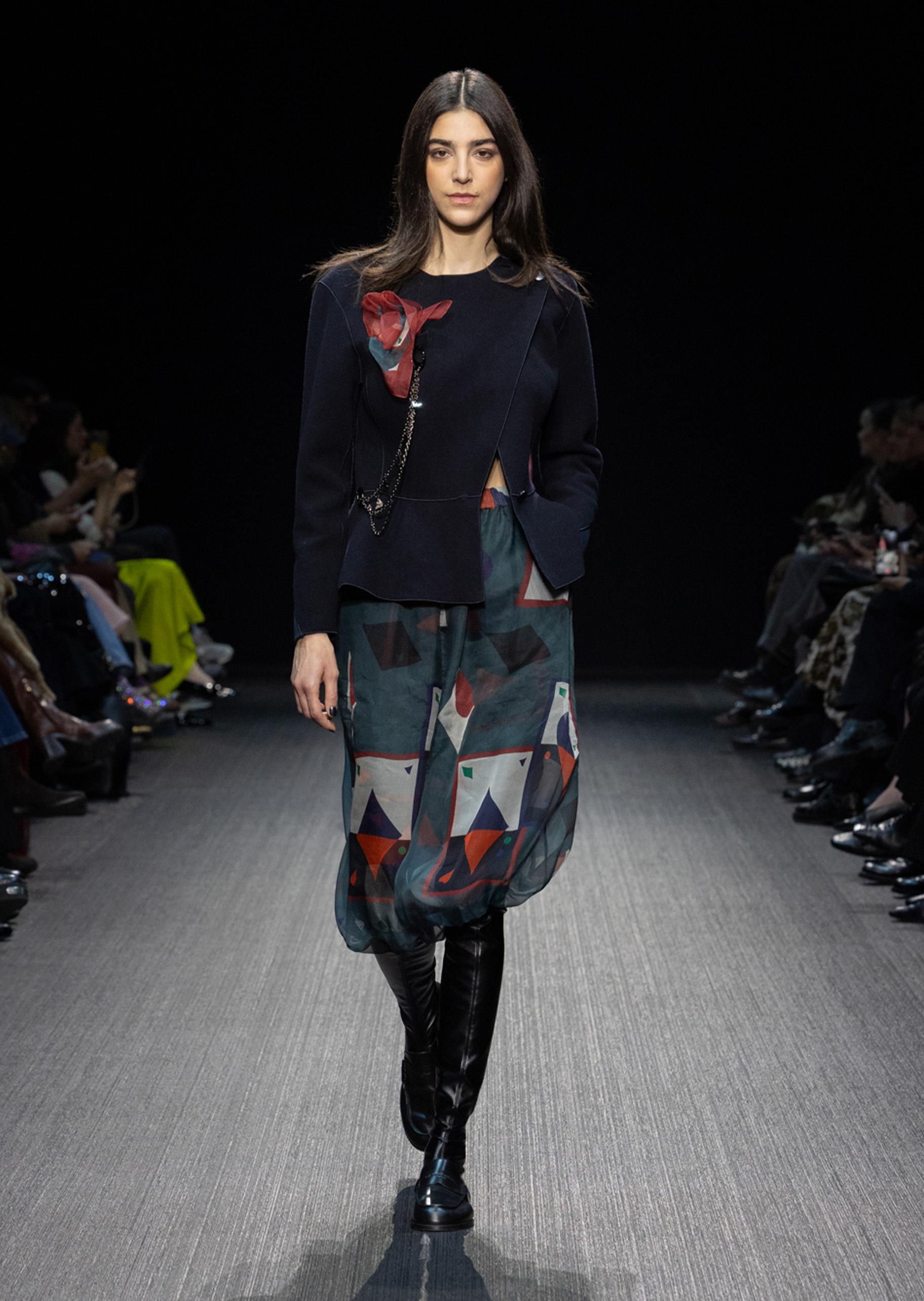 Emporio Armani 女士秀场同款绵羊毛休闲商务通勤西装外套