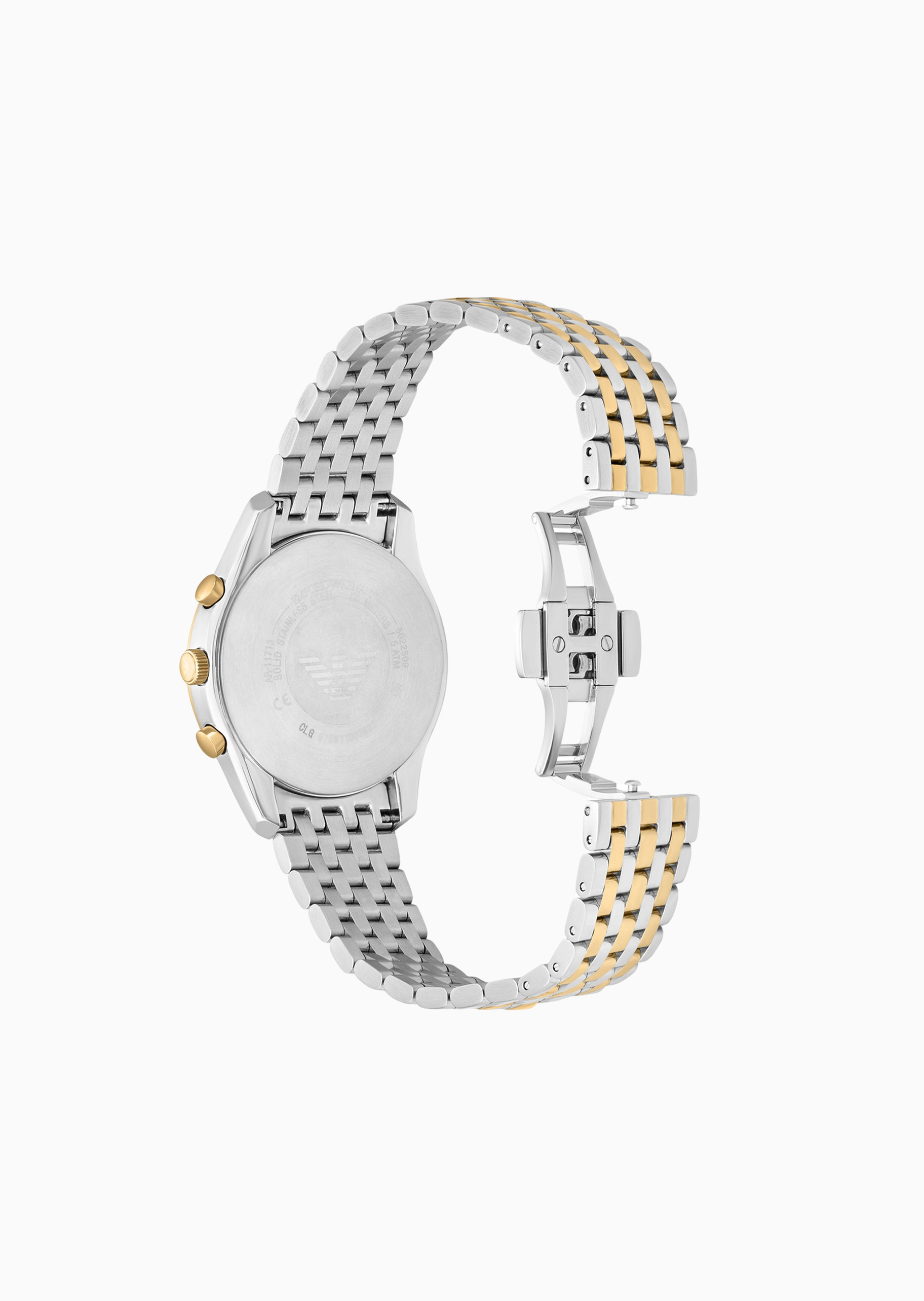 Emporio Armani 男士大表盘钢带潮流休闲石英腕表