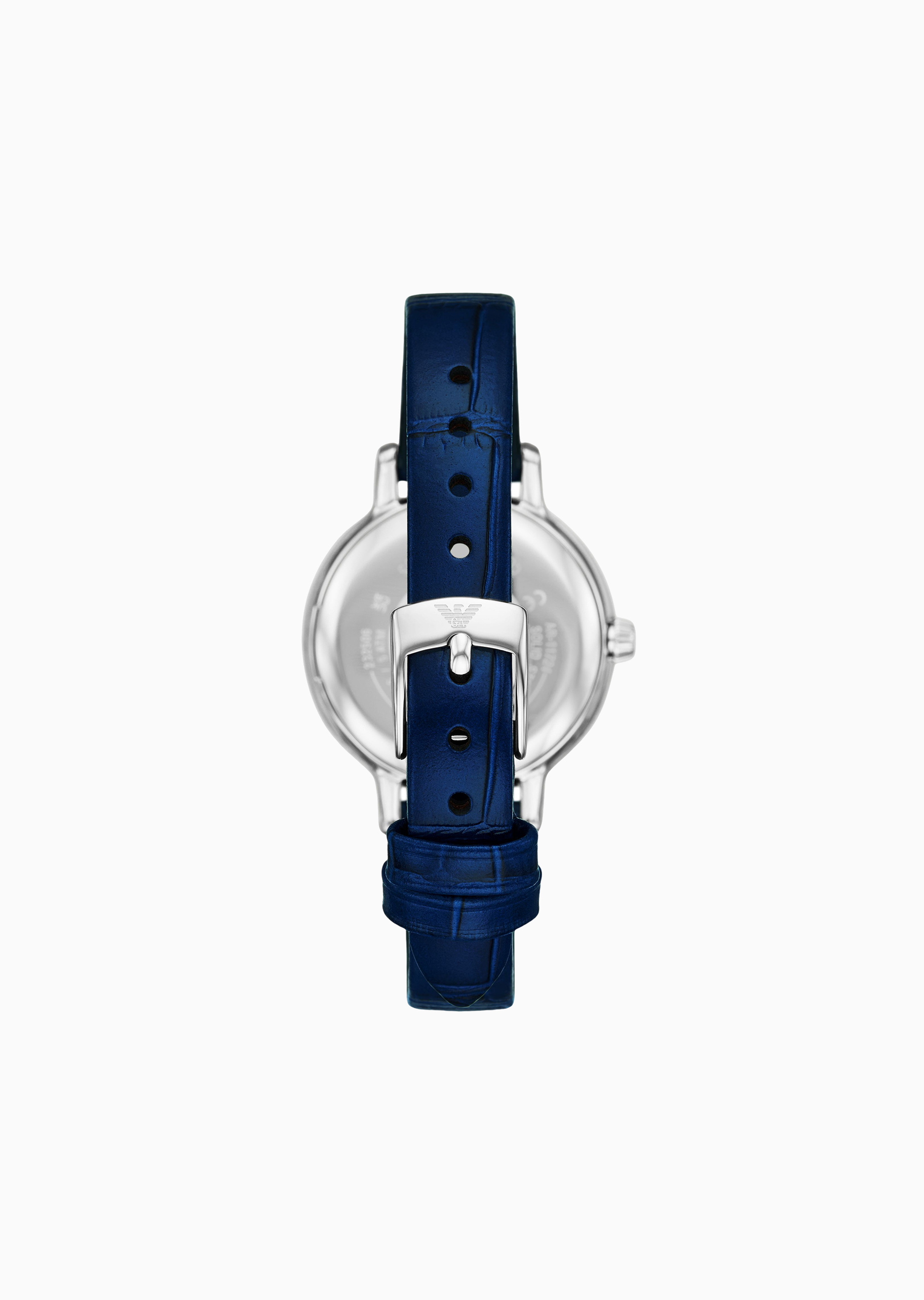 Emporio Armani 女士密镶皮革腕带石英腕表手链套装
