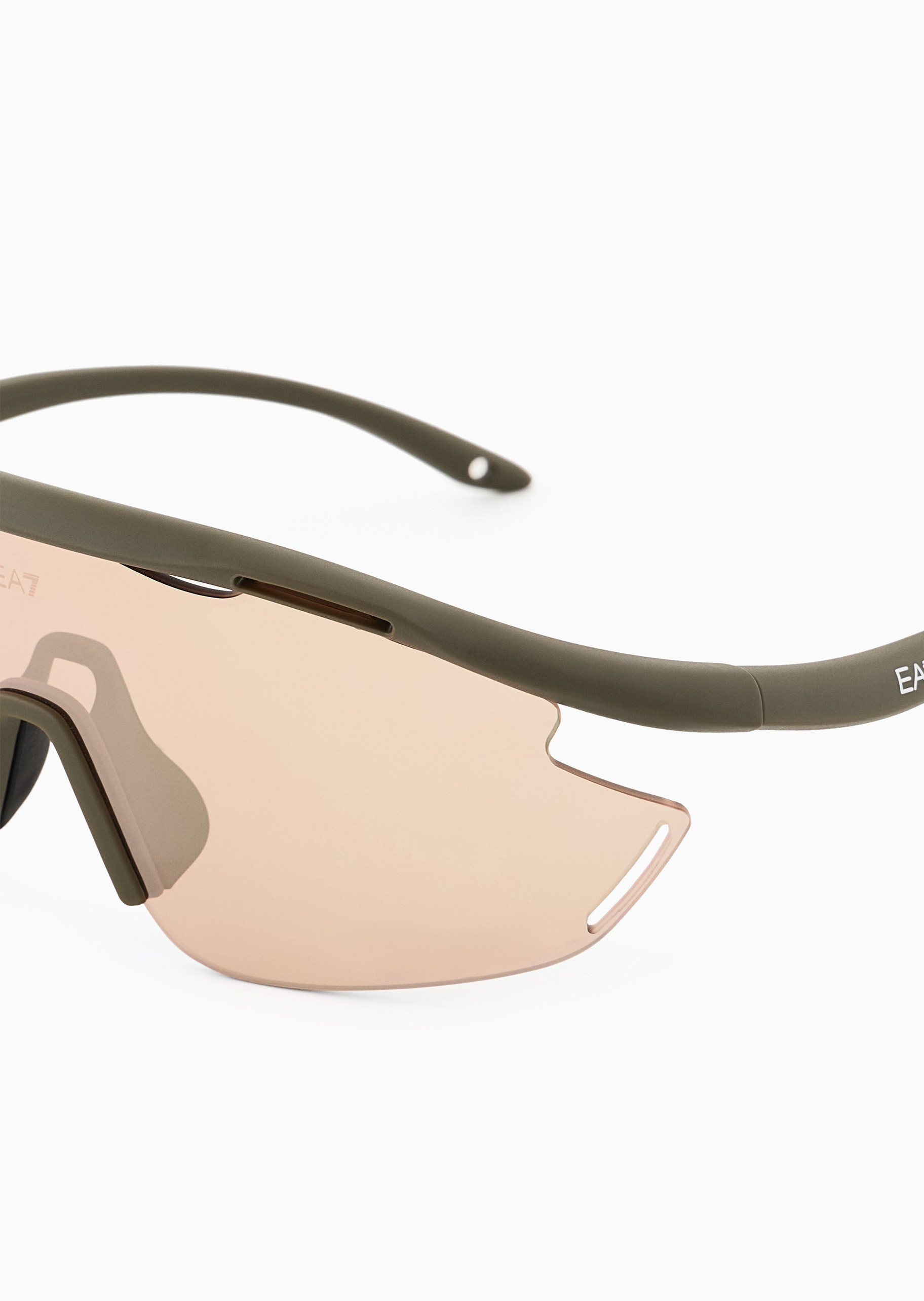 EA7 男士不规则形双镜片运动太阳眼镜