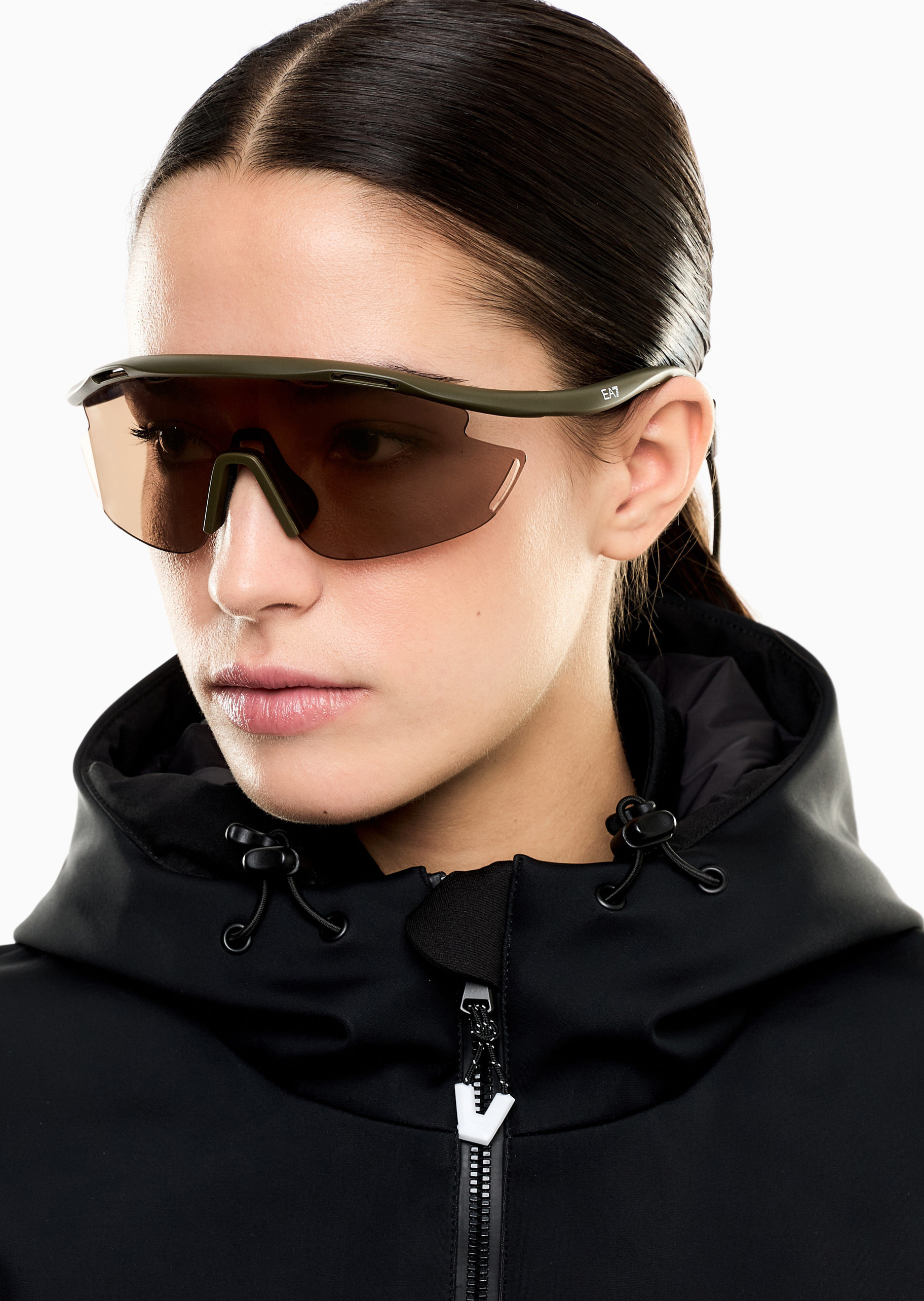 EA7 男士不规则形双镜片运动太阳眼镜