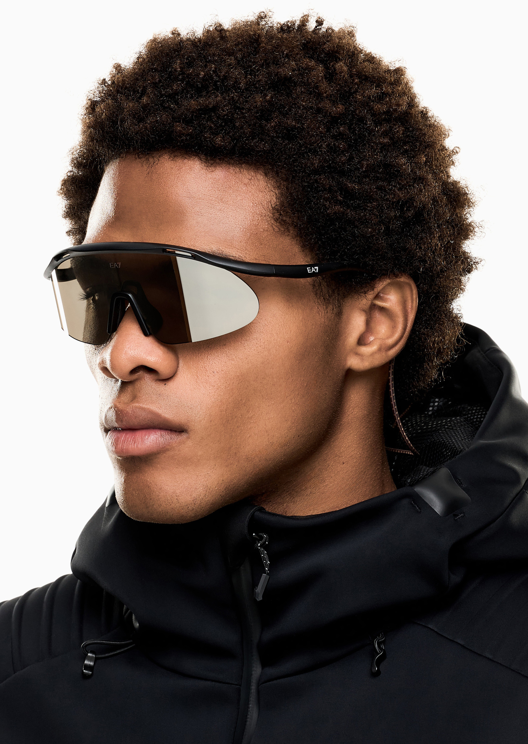 EA7 男士不规则形运动时尚前卫太阳眼镜