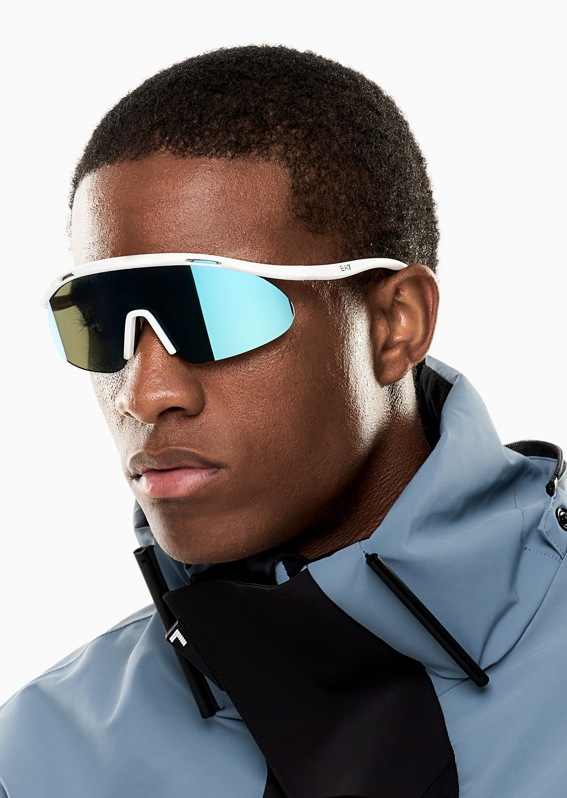 EA7 男士不规则形运动时尚前卫太阳眼镜