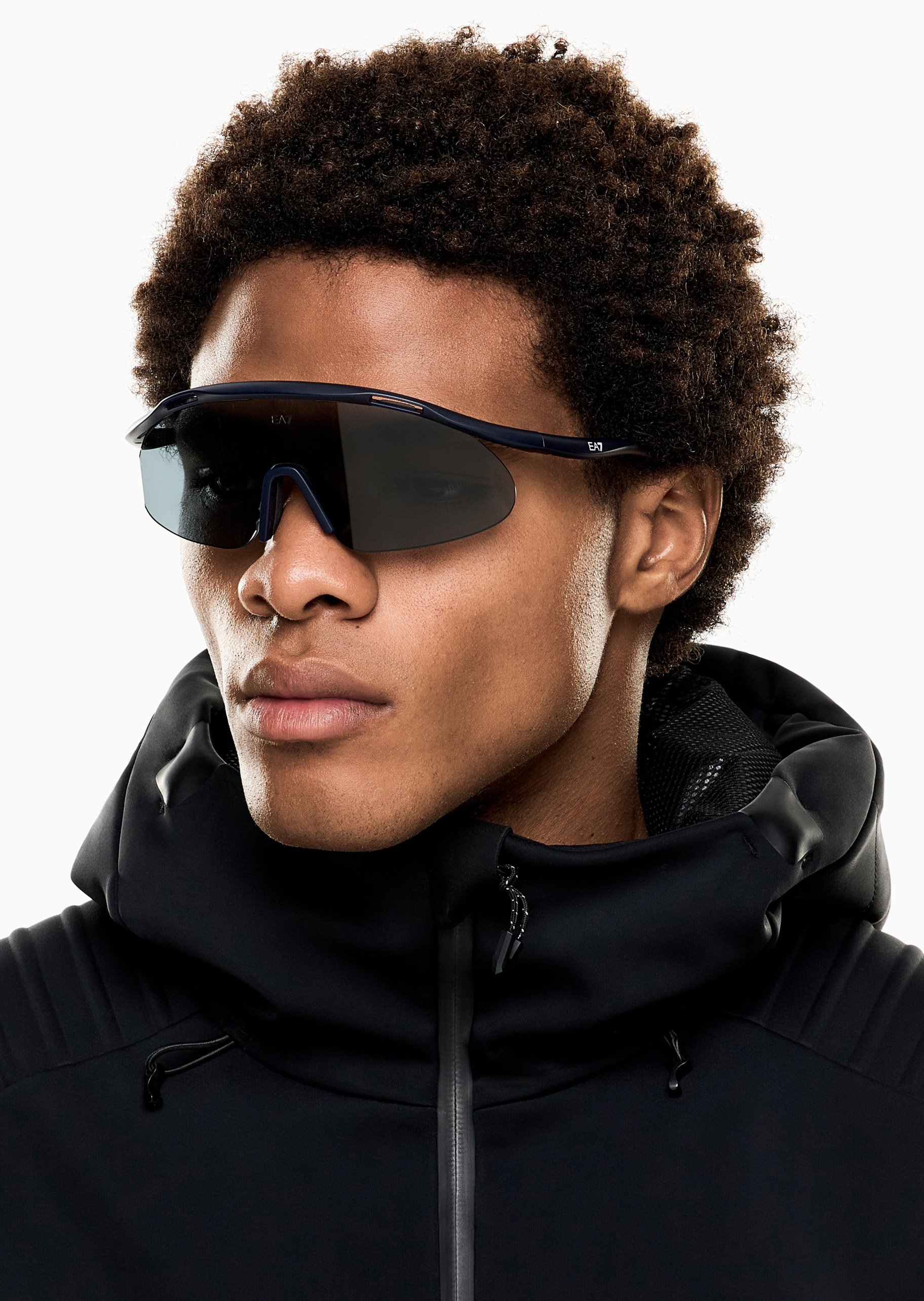 EA7 男士不规则形运动时尚前卫太阳眼镜