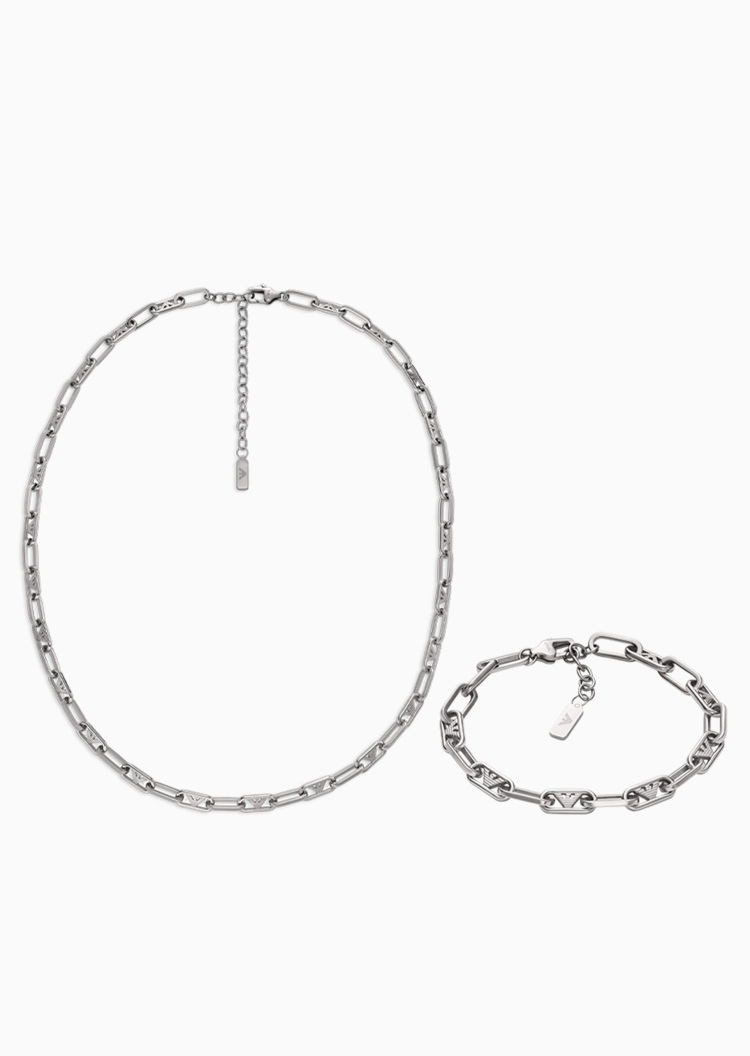 Emporio Armani 易烊千玺同款男士项链手链礼盒套装