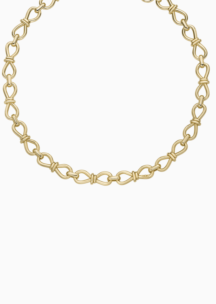 Emporio Armani 女士结形串联龙虾扣优雅时尚项链